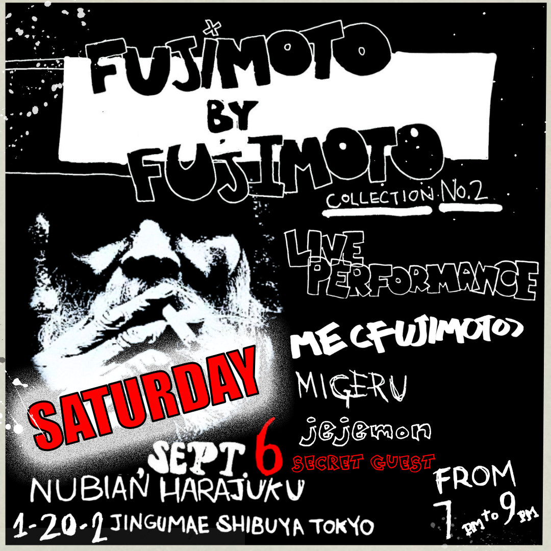 9月6日(土)発売開始 FUJIMOTO by FUJIMOTO 9月6日(土)発売開始 FUJIMOTO by FUJIMOTO