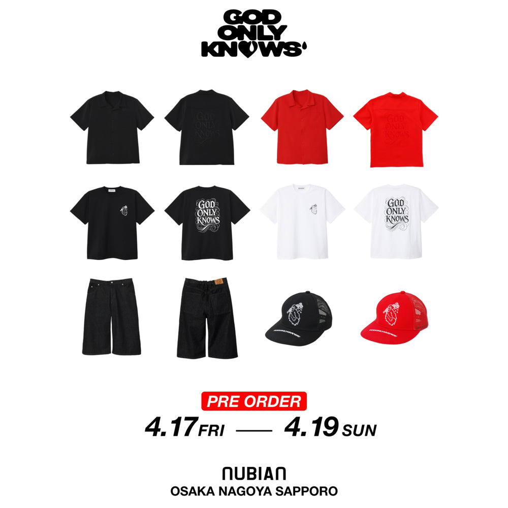 4月17日(金)-19日(日)開催 大阪/名古屋/札幌店にて開催 GOD ONLY KNOWS