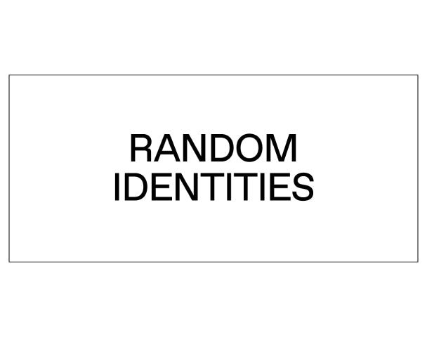 Random Identities(ランダムアイデンティティーズ) | NUBIAN TOKYO 通販