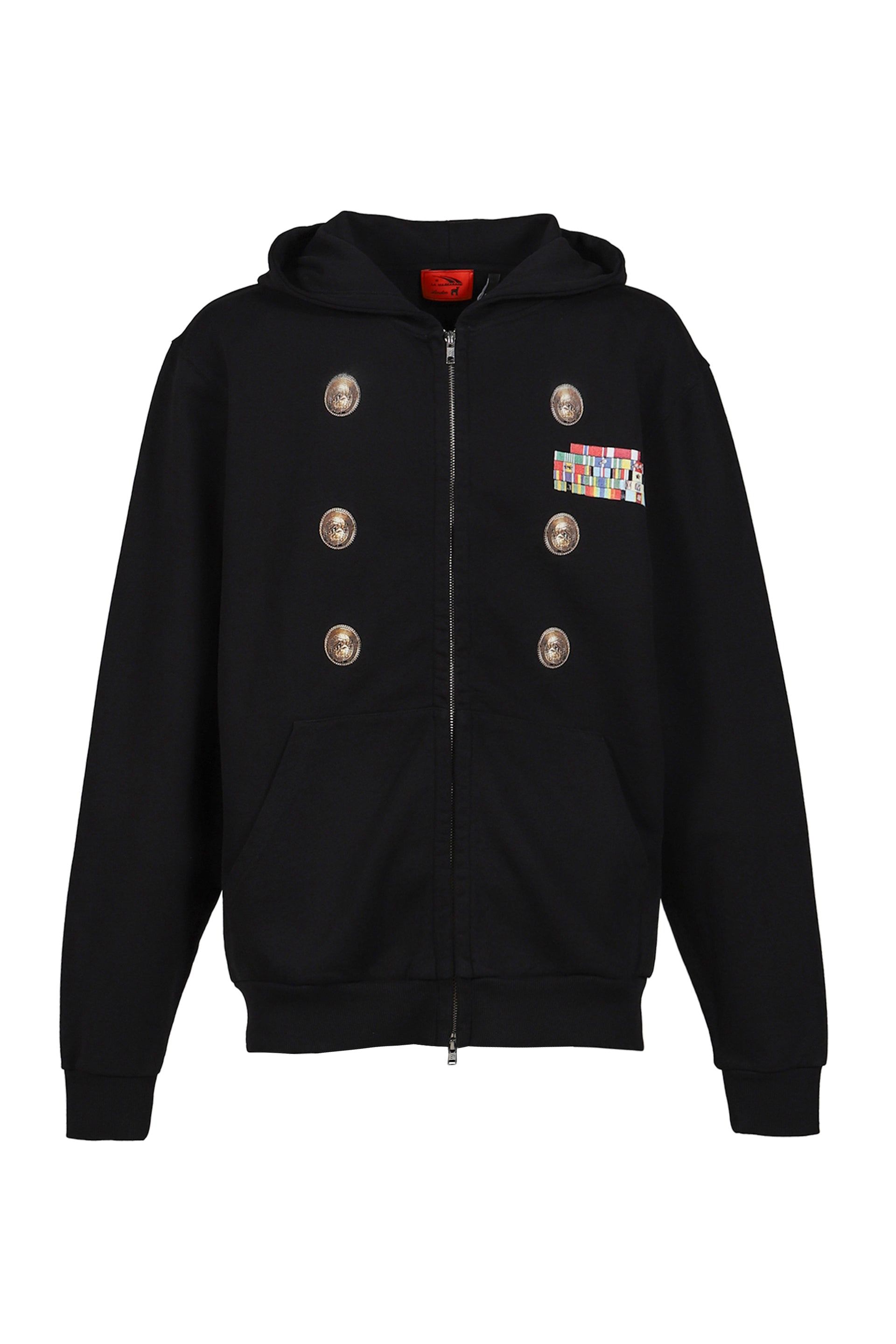 CARDIGAN HOODIE / BLK