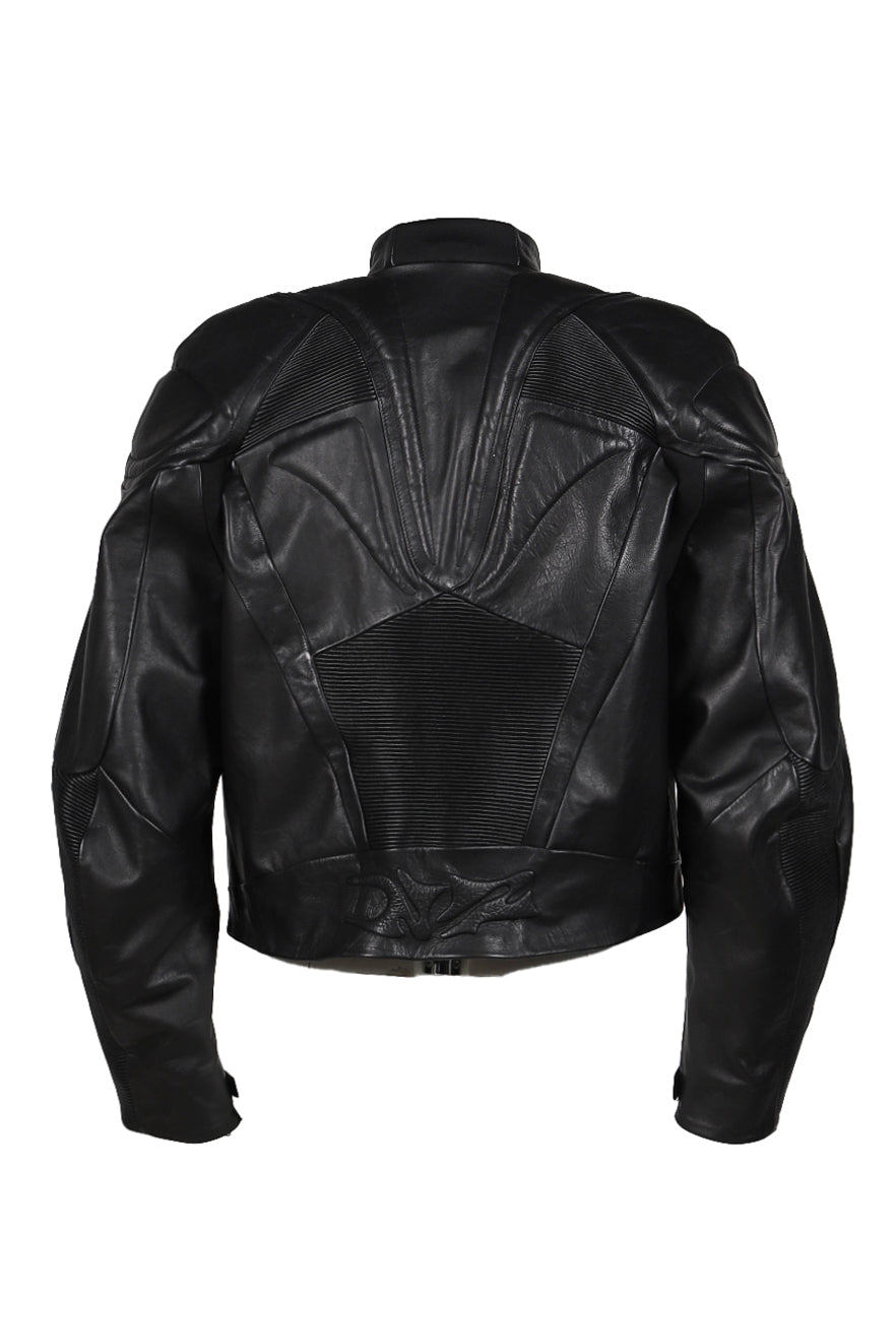 Natasha Zinko MUSCLE LEATHER JACKET / BLK
