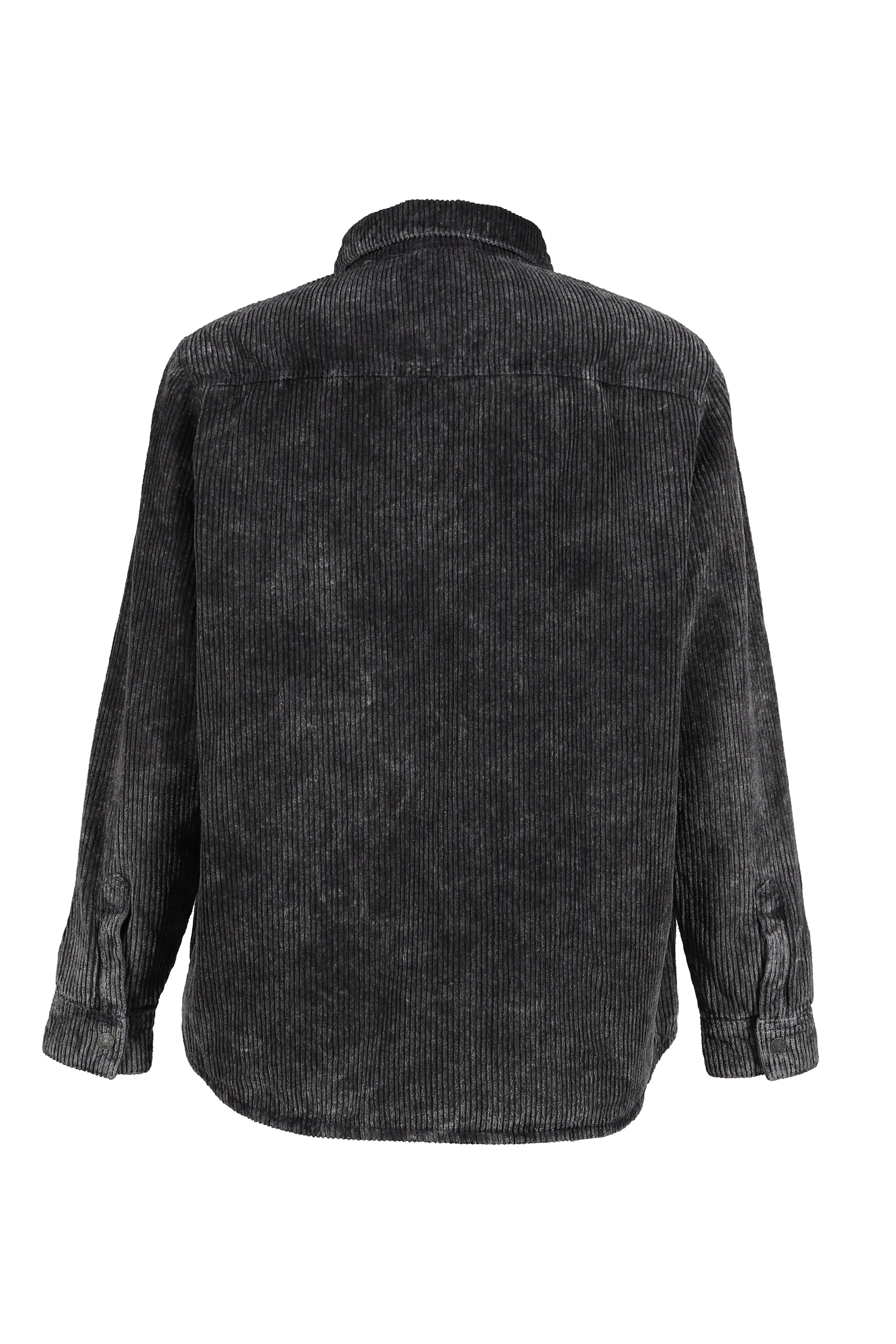 CORDUROY PADDED OVERSHIRT / BLK
