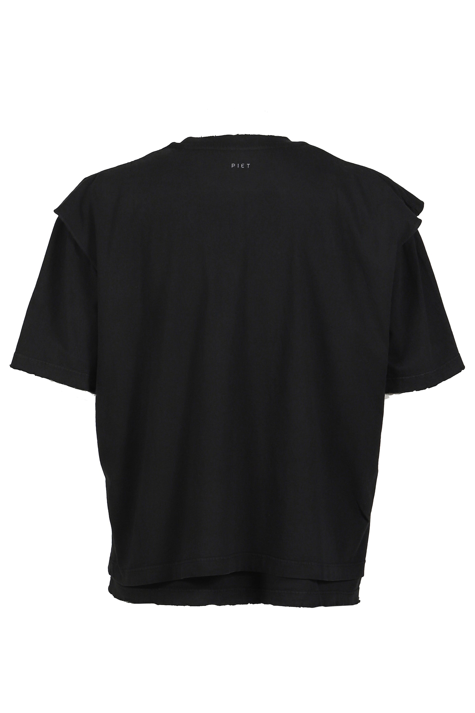 LAYERED T-SHIRT / BLK
