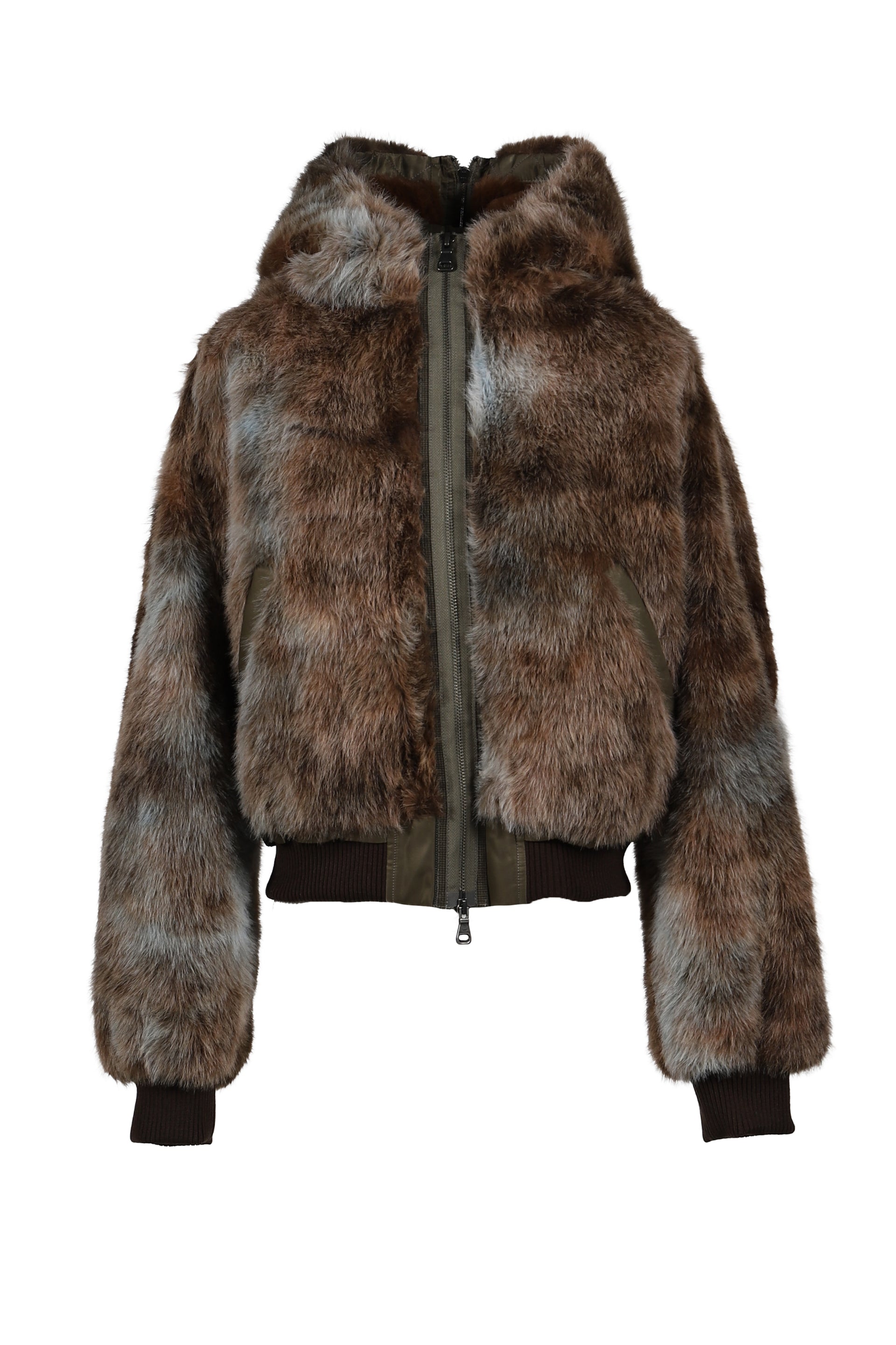 VANESSA FUR N2B JACKET / BRW