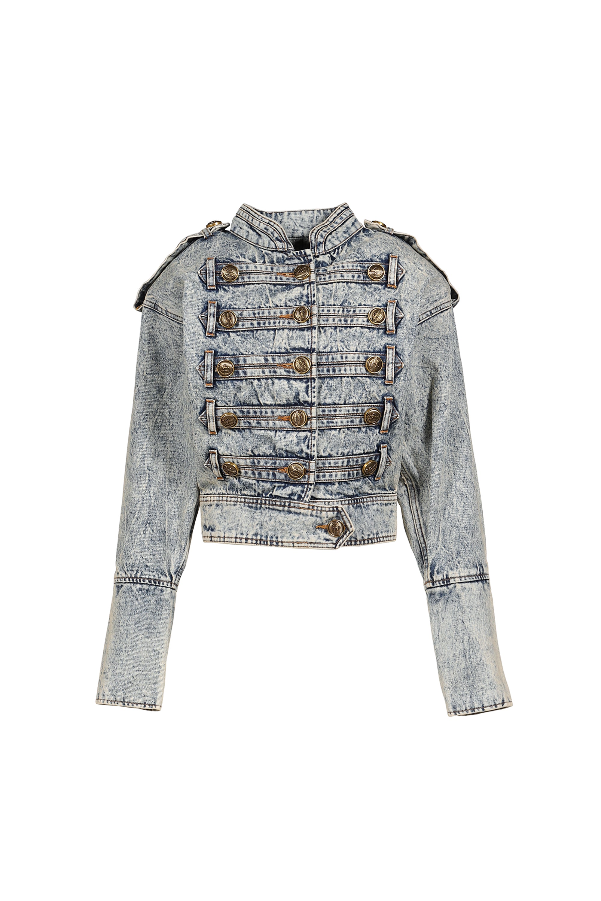 VAQUERA ヴァケラ SS26 NAPOLEON JACKET WOVEN / BLU - NUBIAN ヌビアン