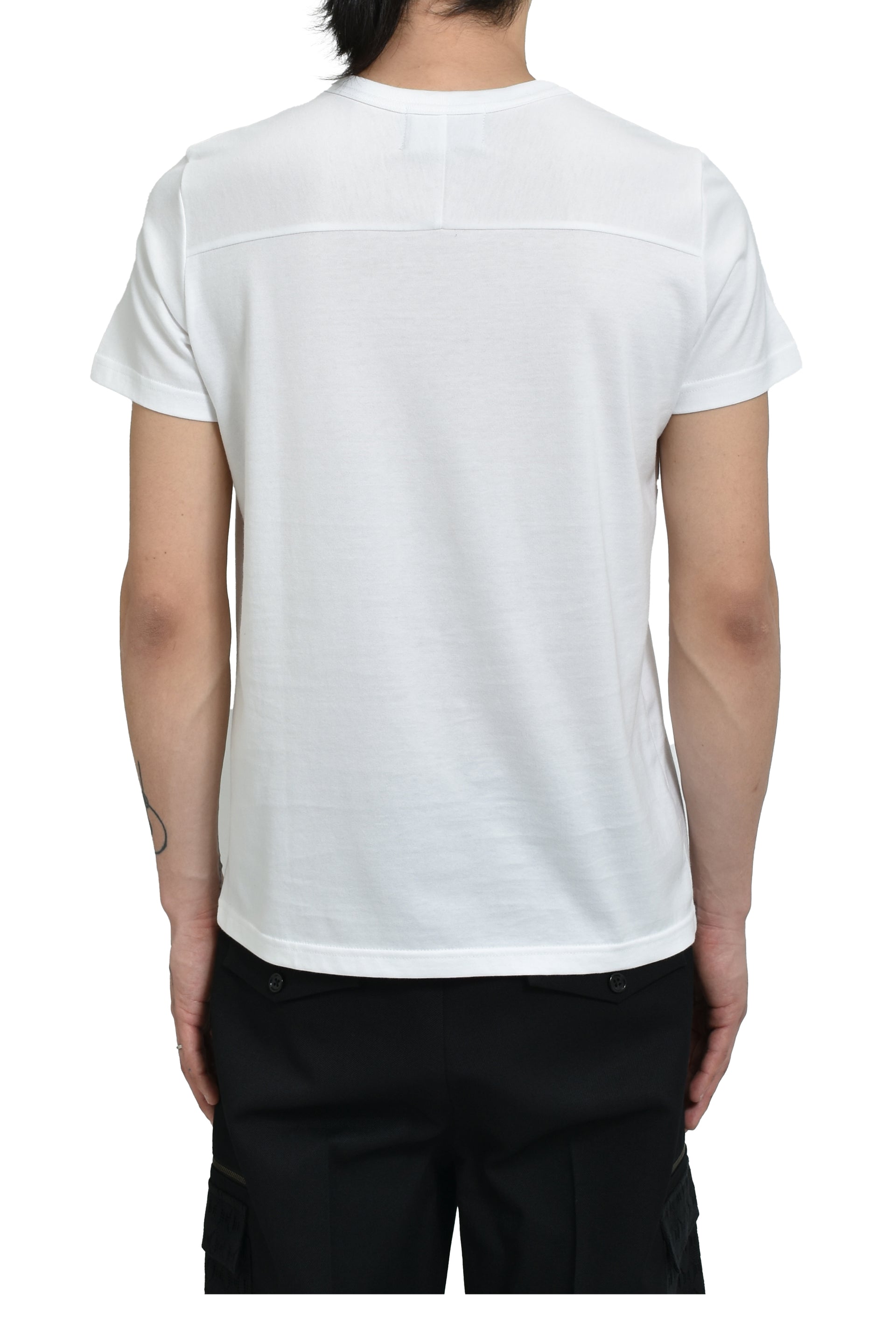 EMBROIDERY FITTED TEE / WHT