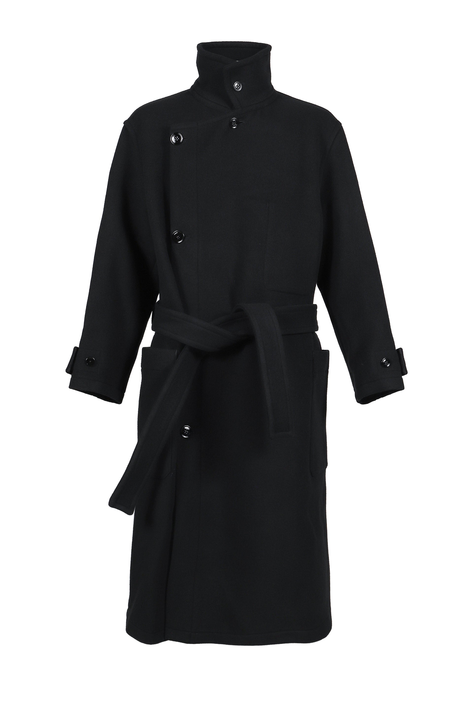WRAP COAT / BLK