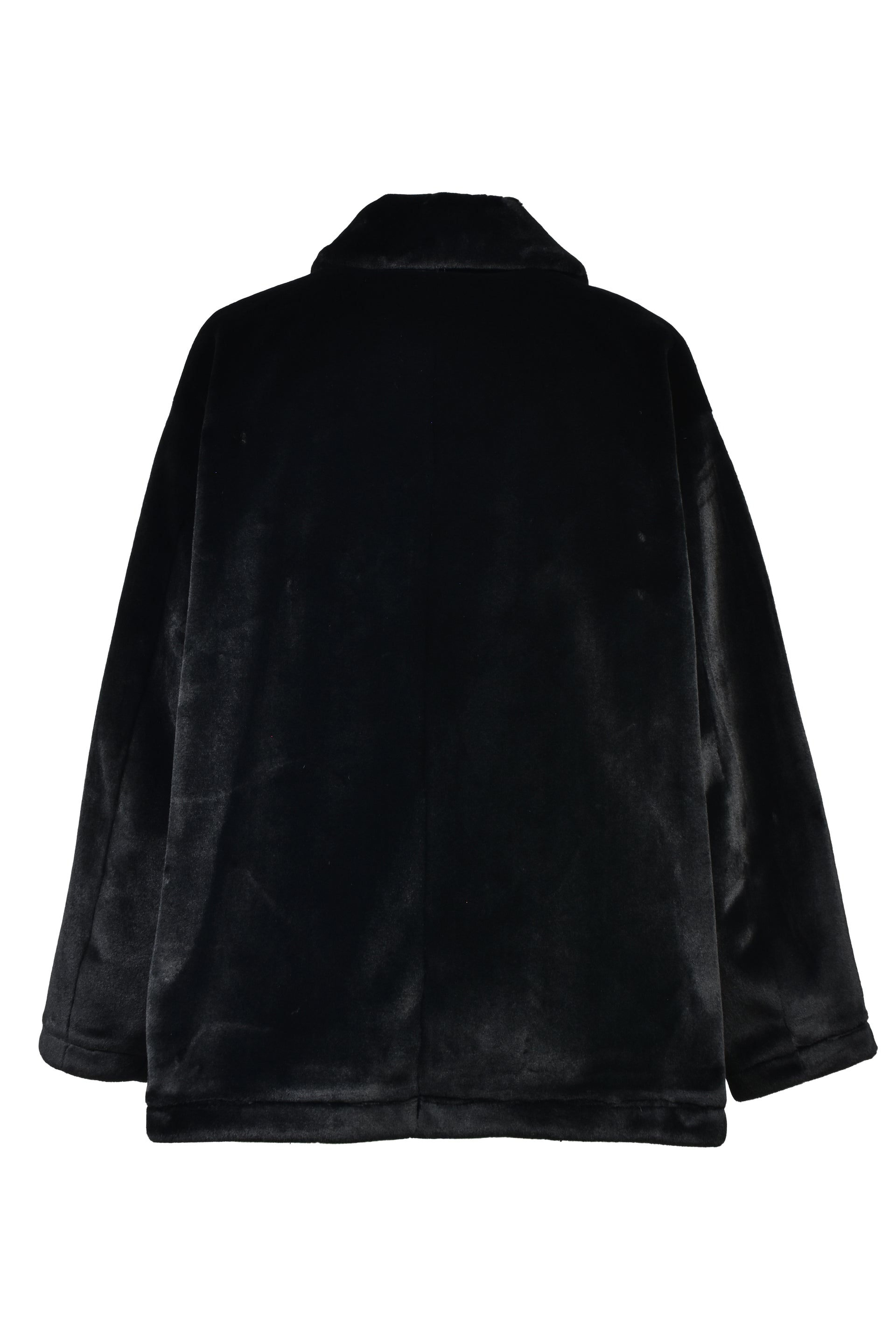 FAUX FUR SACK JACKET / BLK