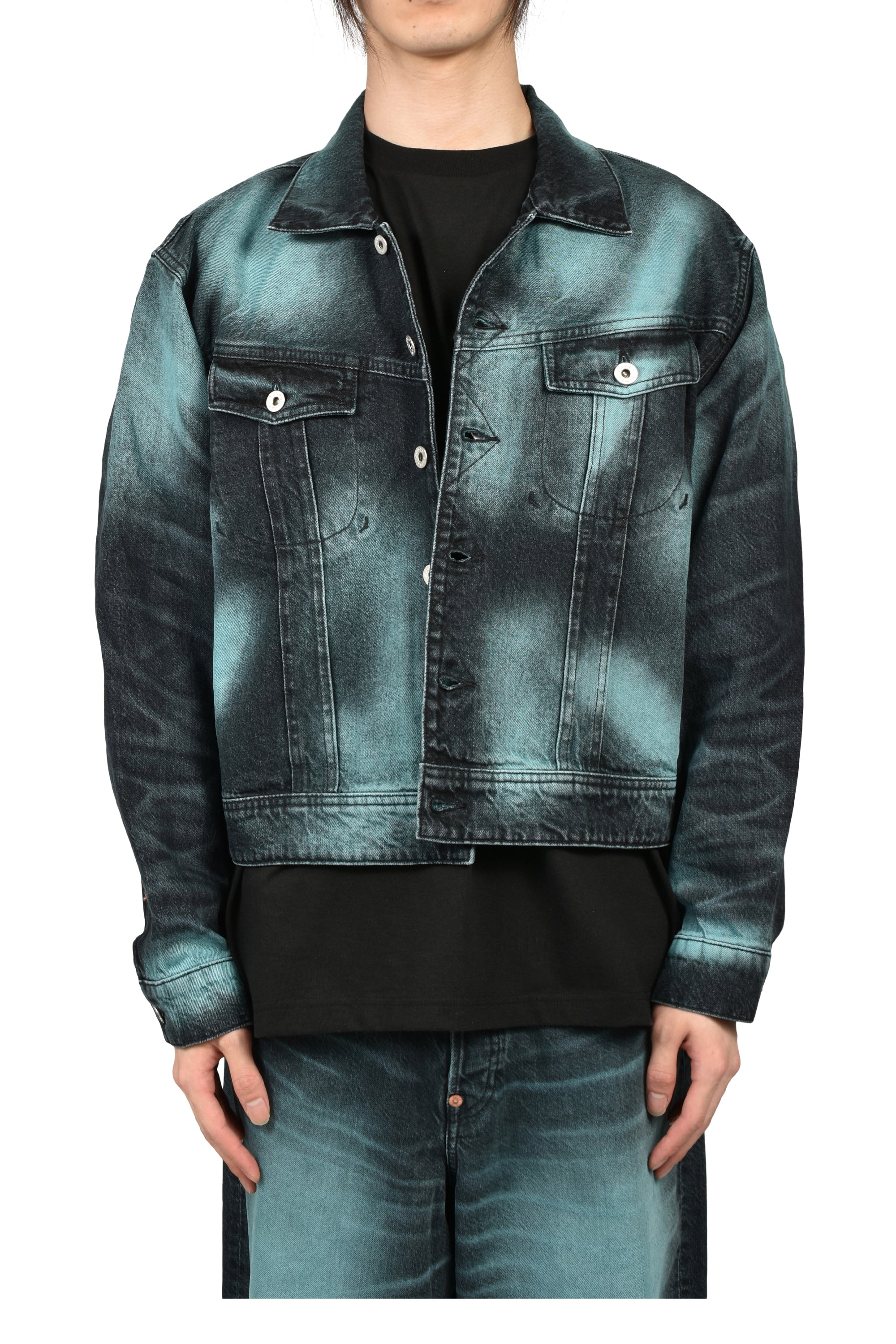 KENZO ケンゾー SS26 KENZO BOKE HEART OVERSIZE TRUCKER JACKET