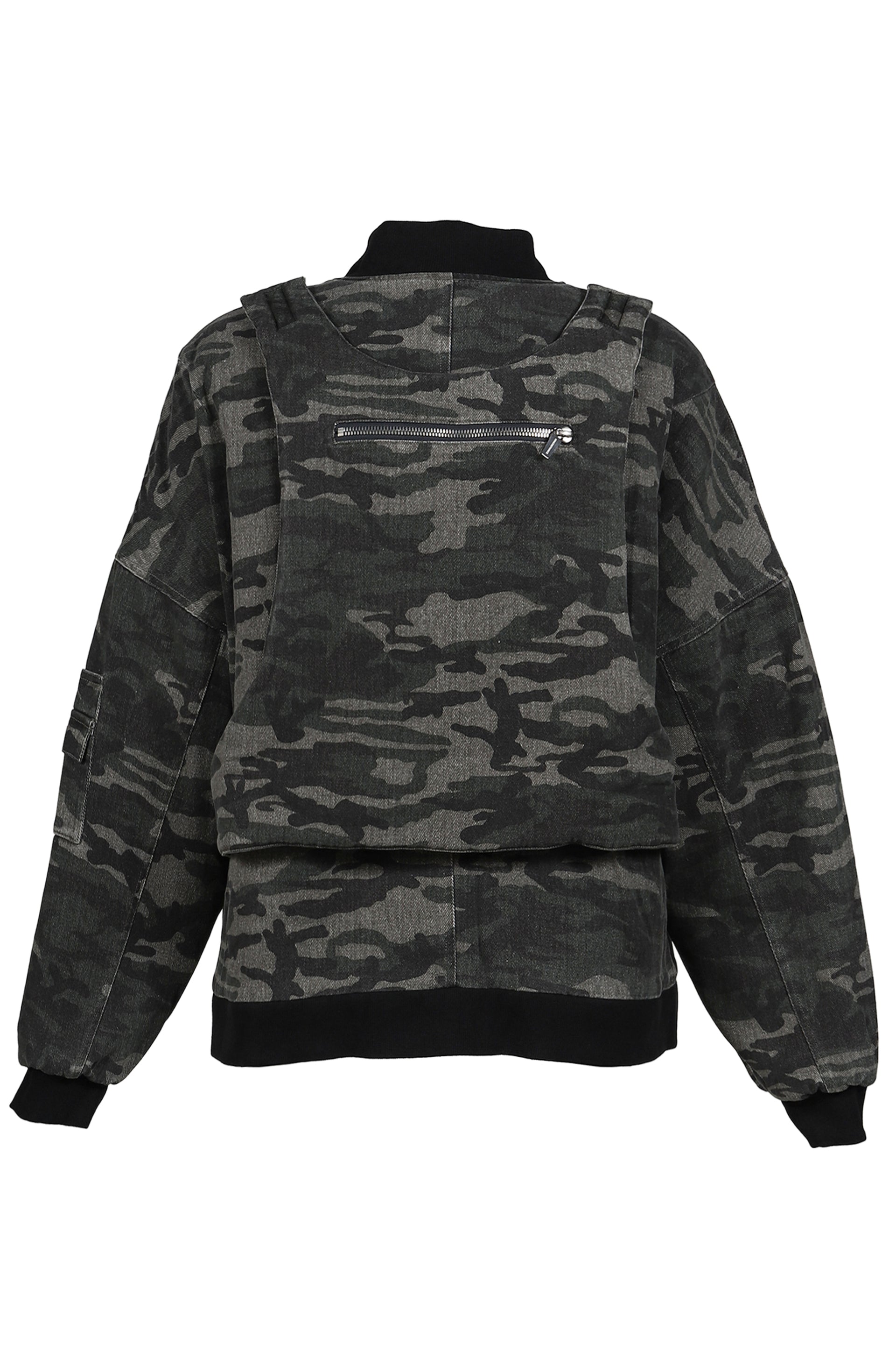 CAMO BOMBER JACKET / WOODLAN CAMO