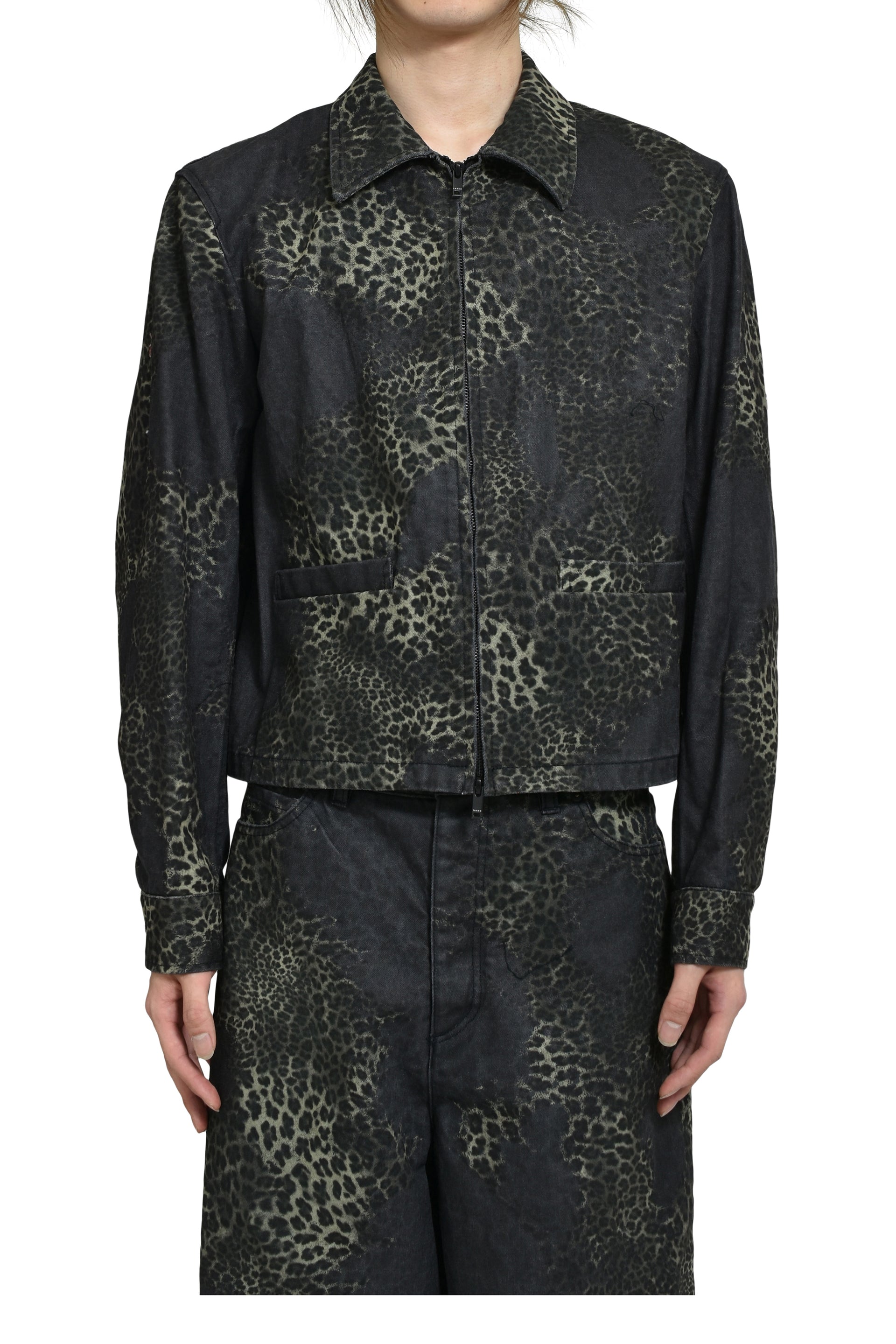 ZIP BLOUSON / LEOPARD