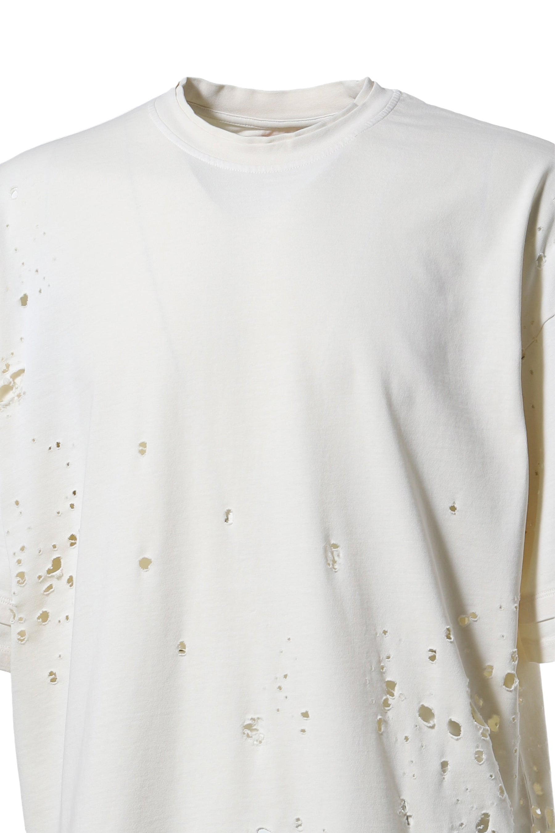 DESTROYED TEE / OFF WHT