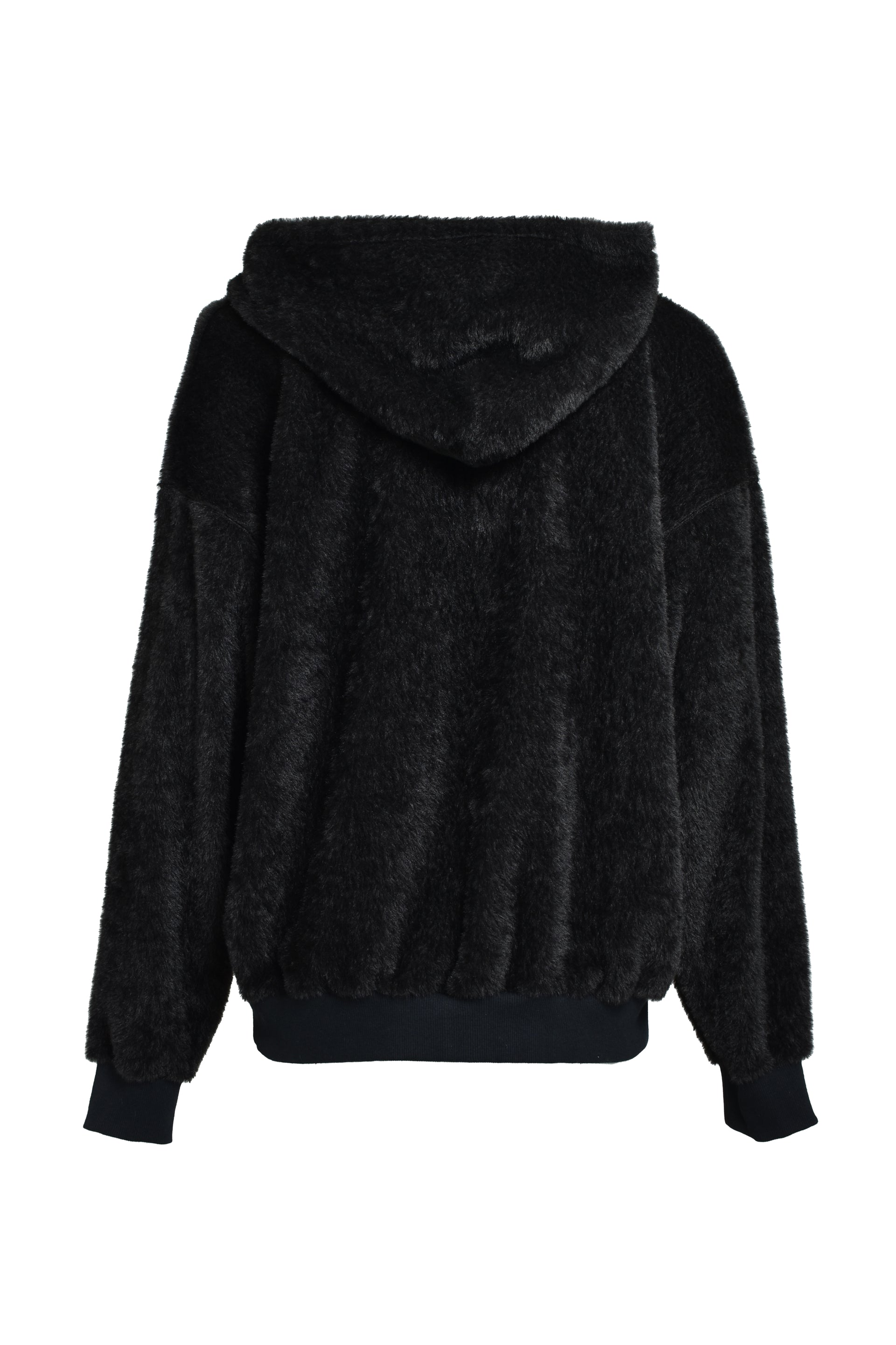 TEDDY BEAR HOODED SEWATER / BLK