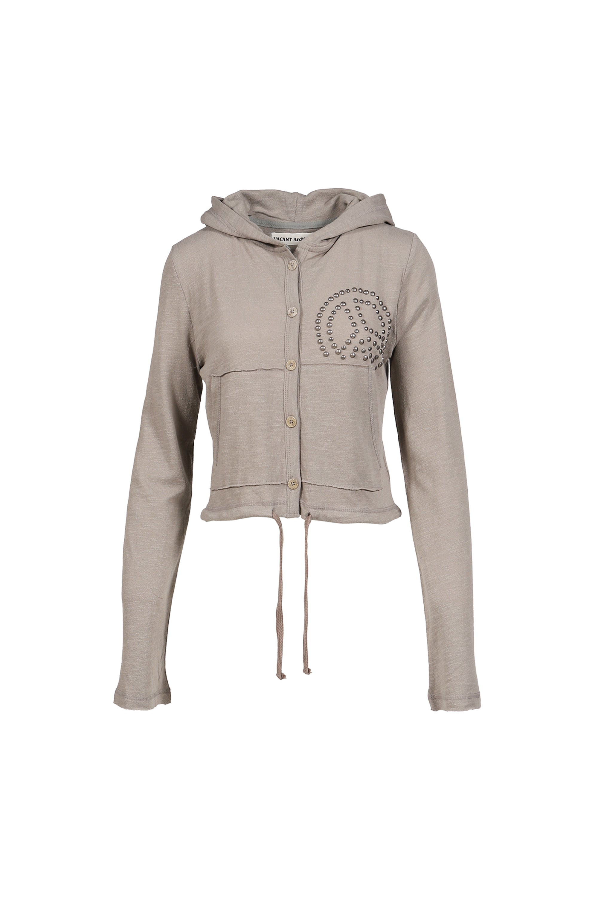 VACANT Archive ベイカント アーカイブ SS26 PARRA STUD HOOD CARDIGAN VACANT Archive ベイカント アーカイブ SS26 PARRA STUD HOOD CARDIGAN