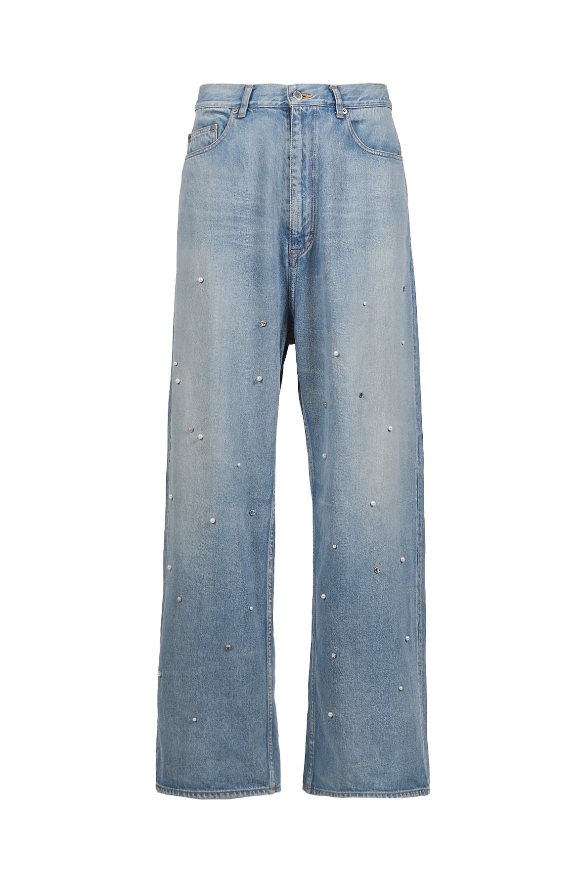 el conductorH BIJOU STUDDED BAGGY JEAN TROUSERS /BLU