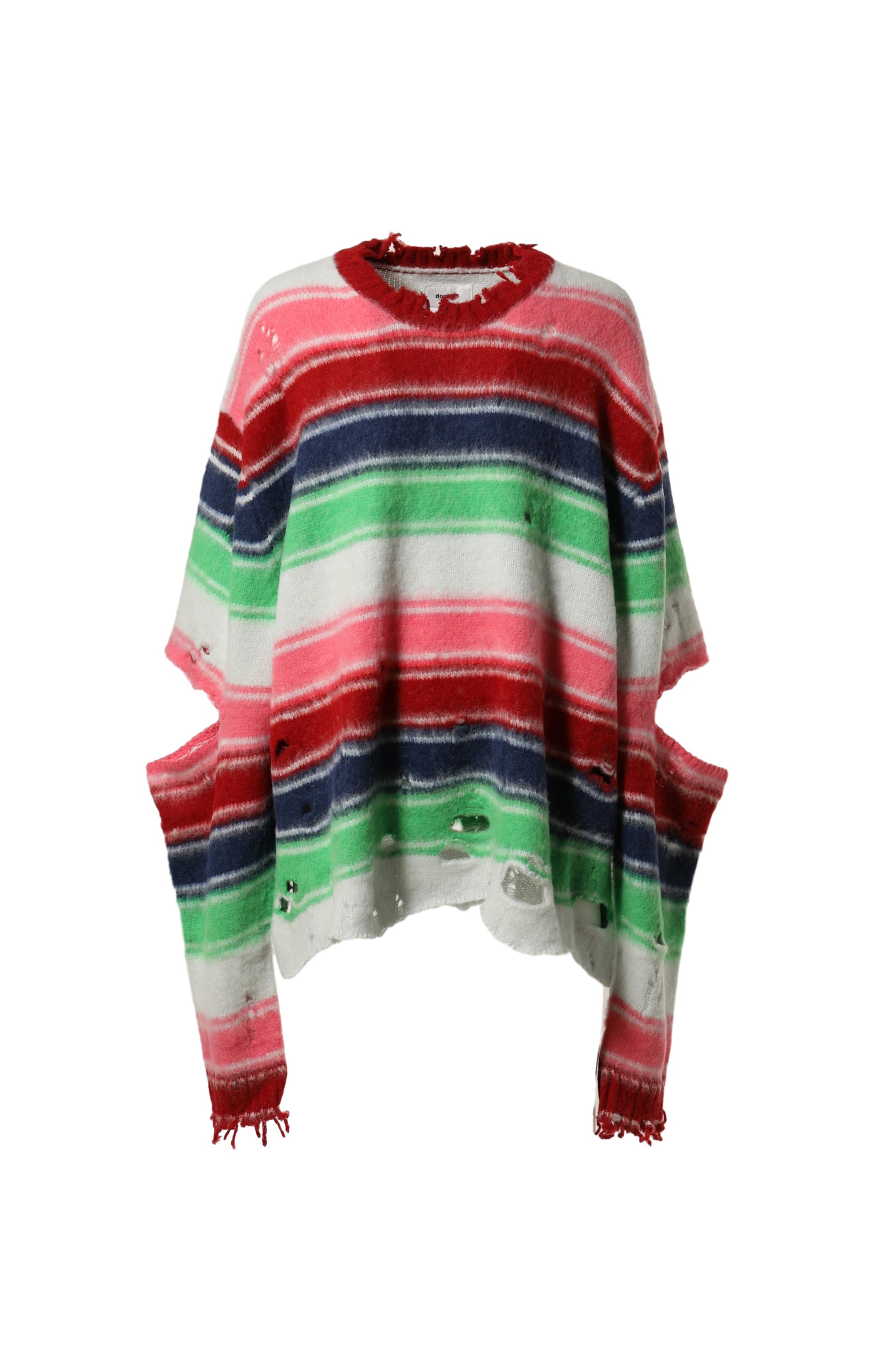 doublet FW23 STRIPE OVERSIZE PULLOVER / MULTI -NUBIAN