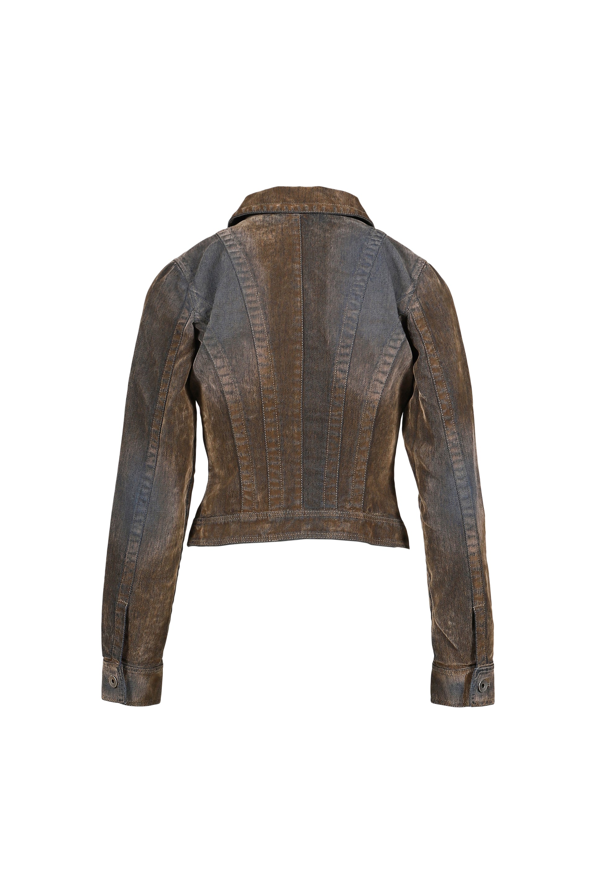 FLOCK DENIM JACKET / STONE