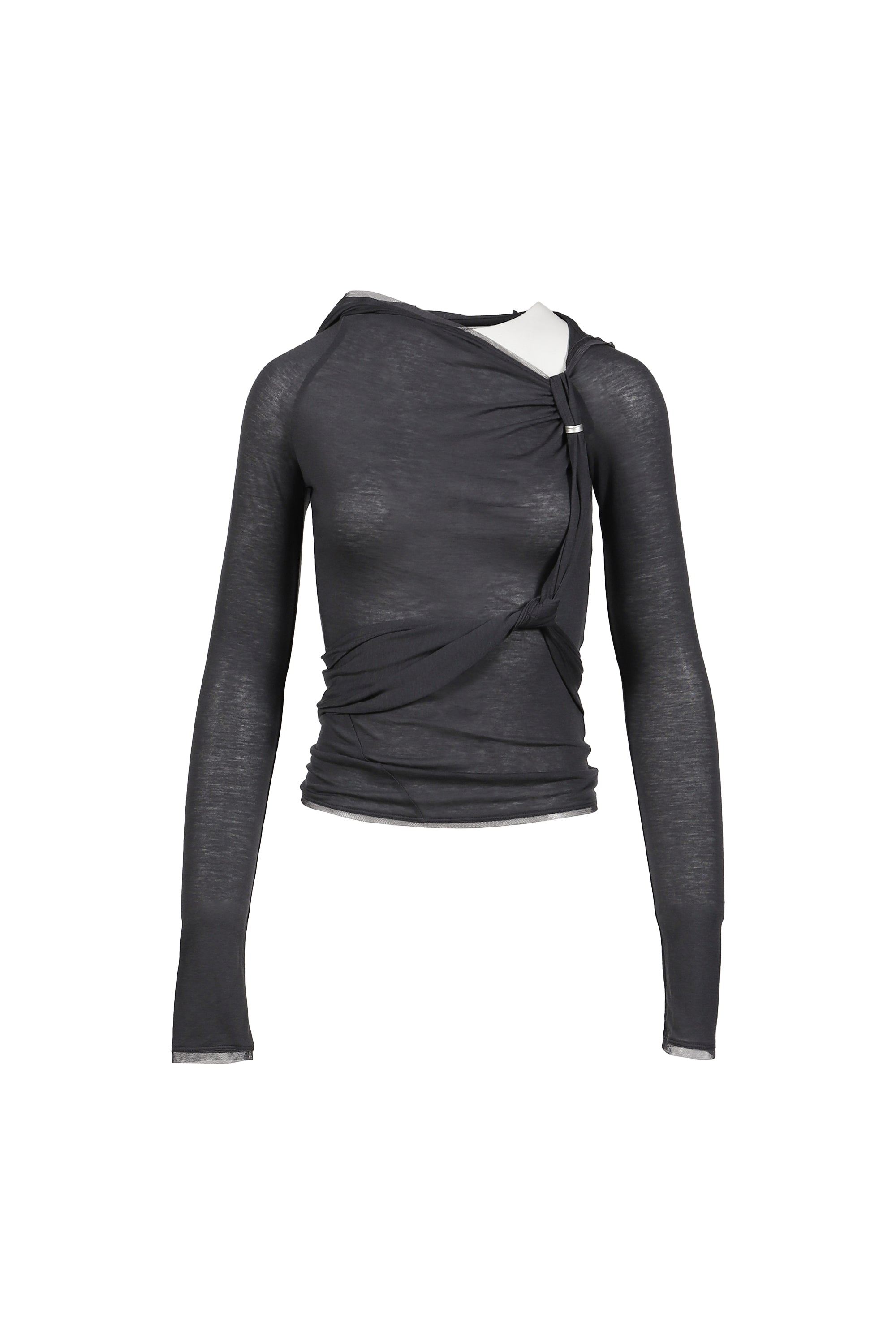 Hyein Seo Hyein Seo SS26 HOODED KNOT L/S / CHA - NUBIAN