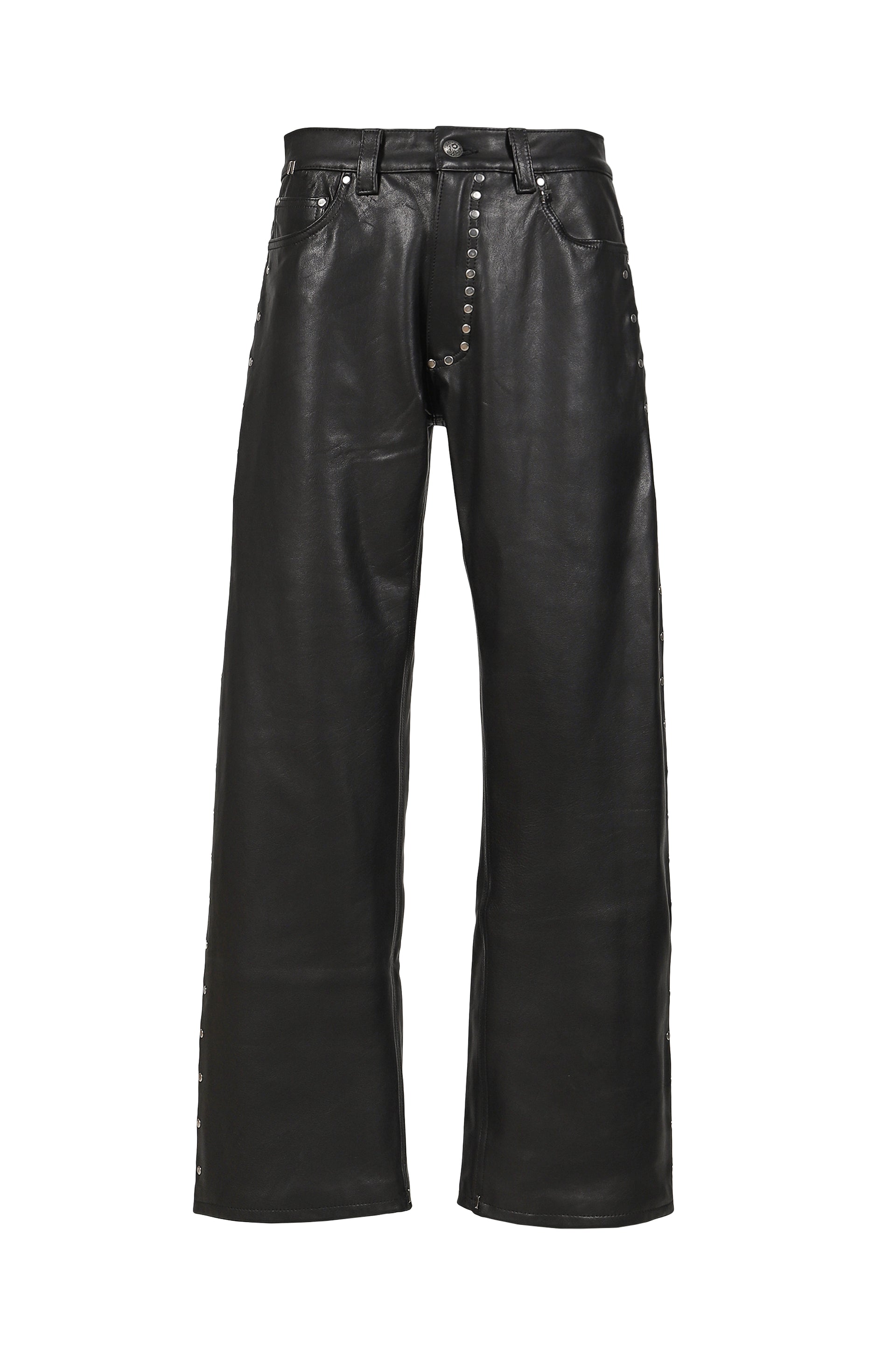 DAVID LEATHER PANT / BLK