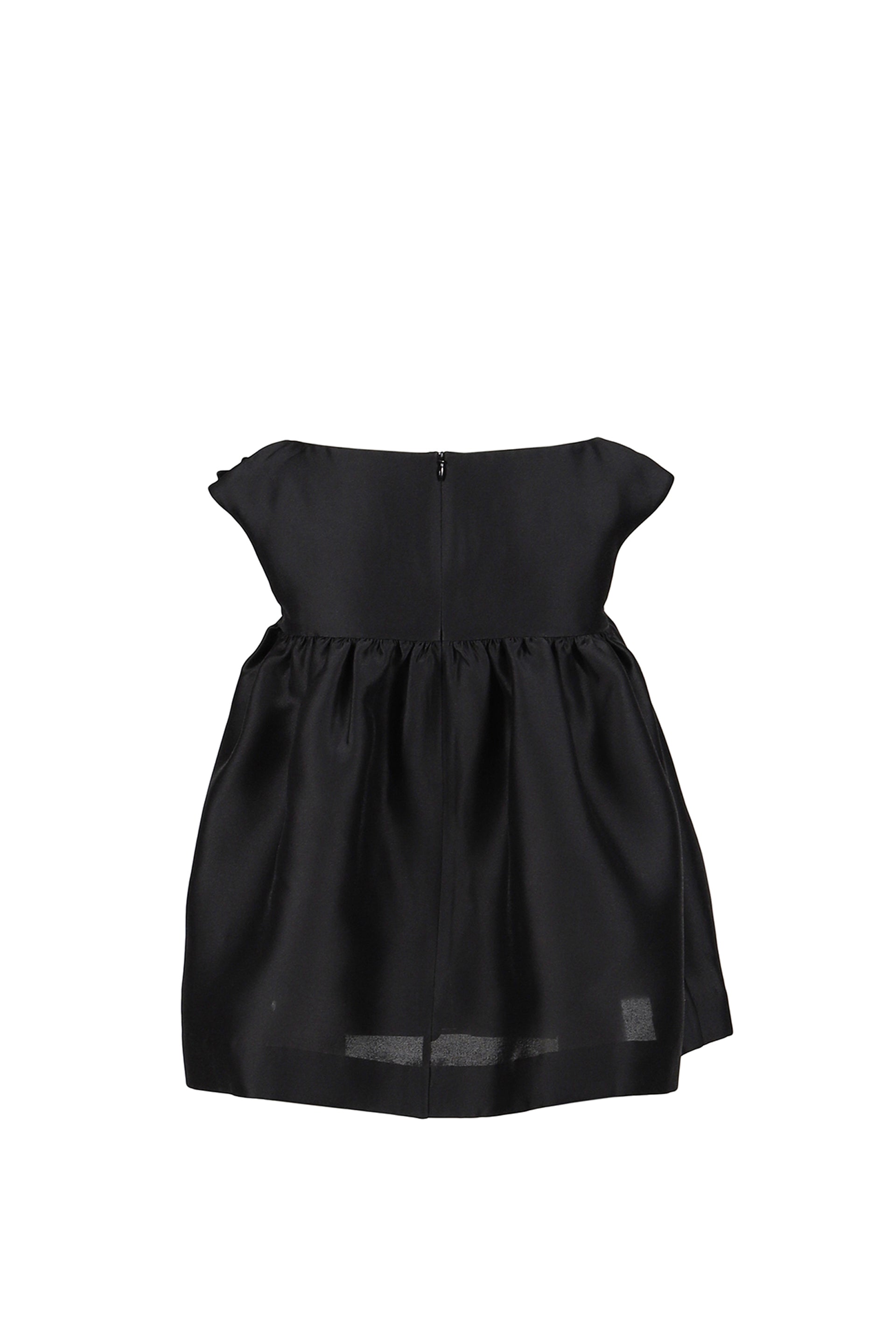 NOTCHED FLUFFY SLEEVELESS TOP / BLK