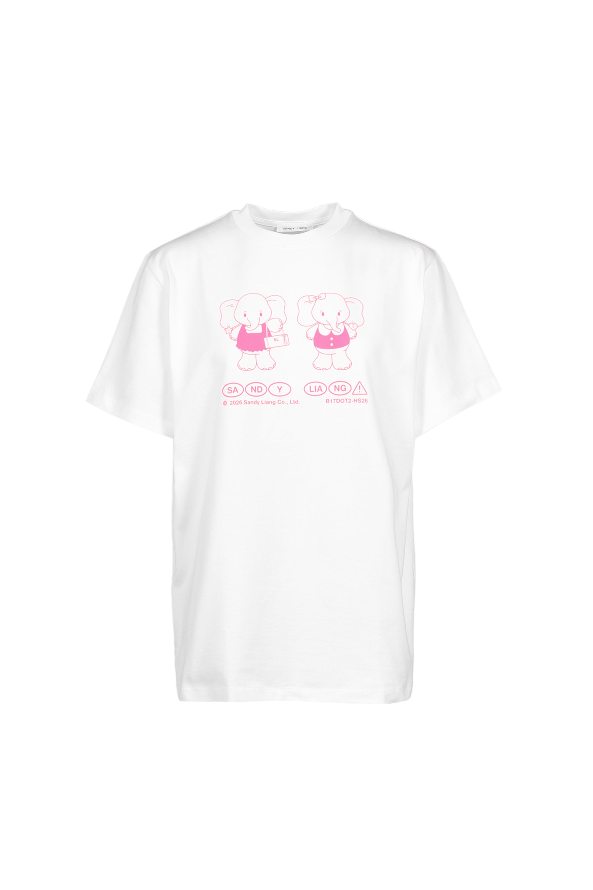 SANDY LIANG サンディ・リアン FW26 PEANUT BOXY TEE / WHT - NUBIAN