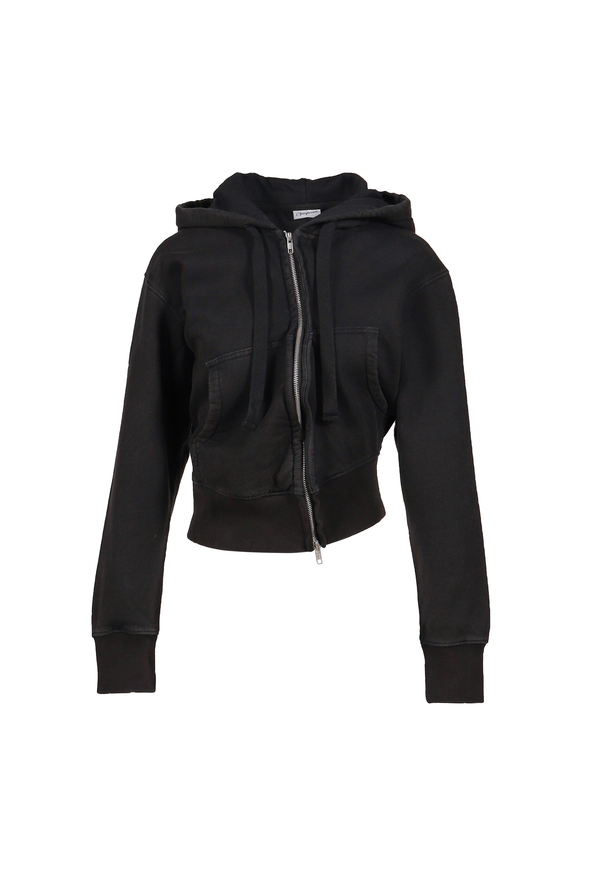 TWISTED HOODIE KNIT / BLK