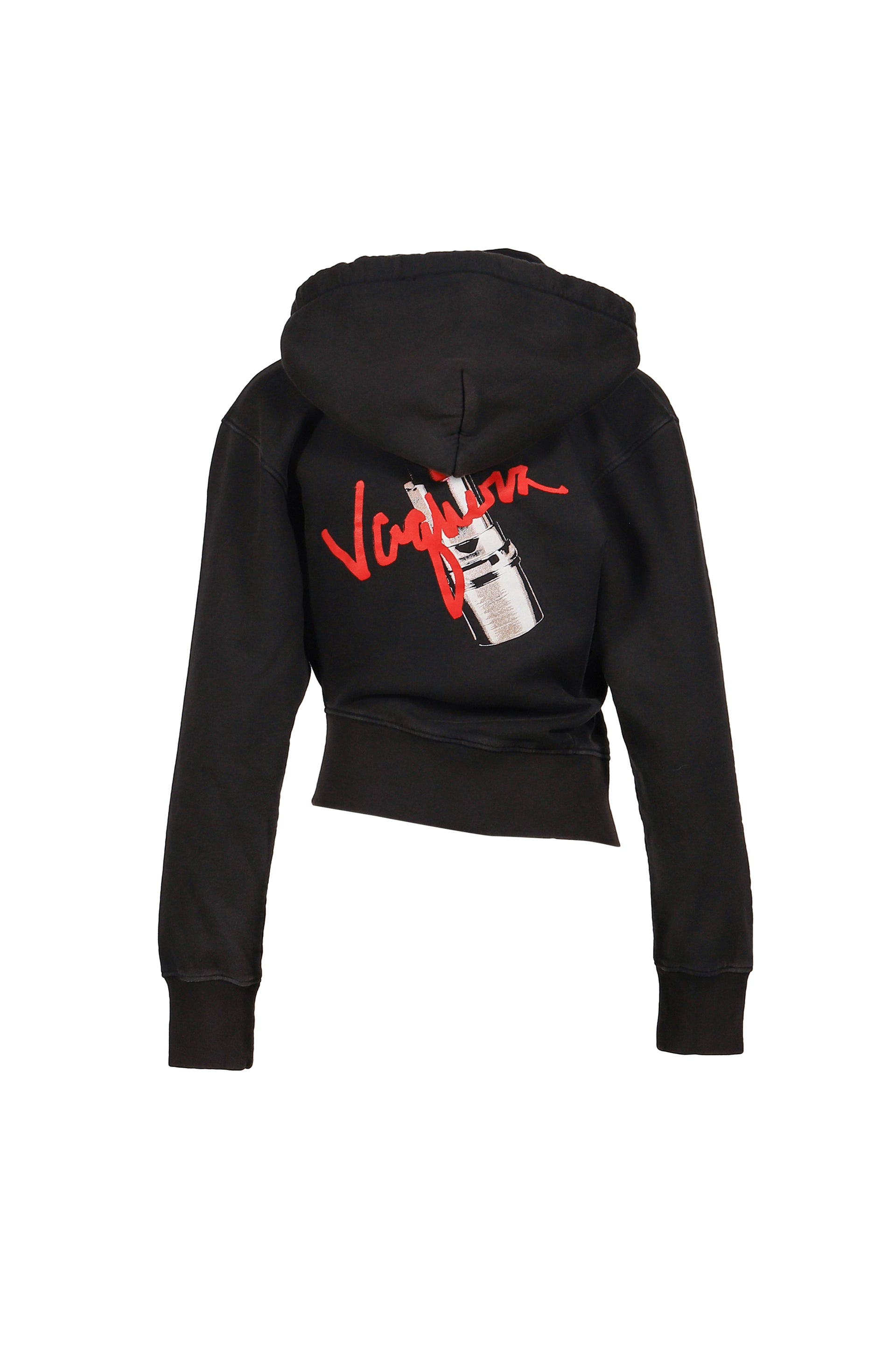 TWISTED HOODIE KNIT / BLK