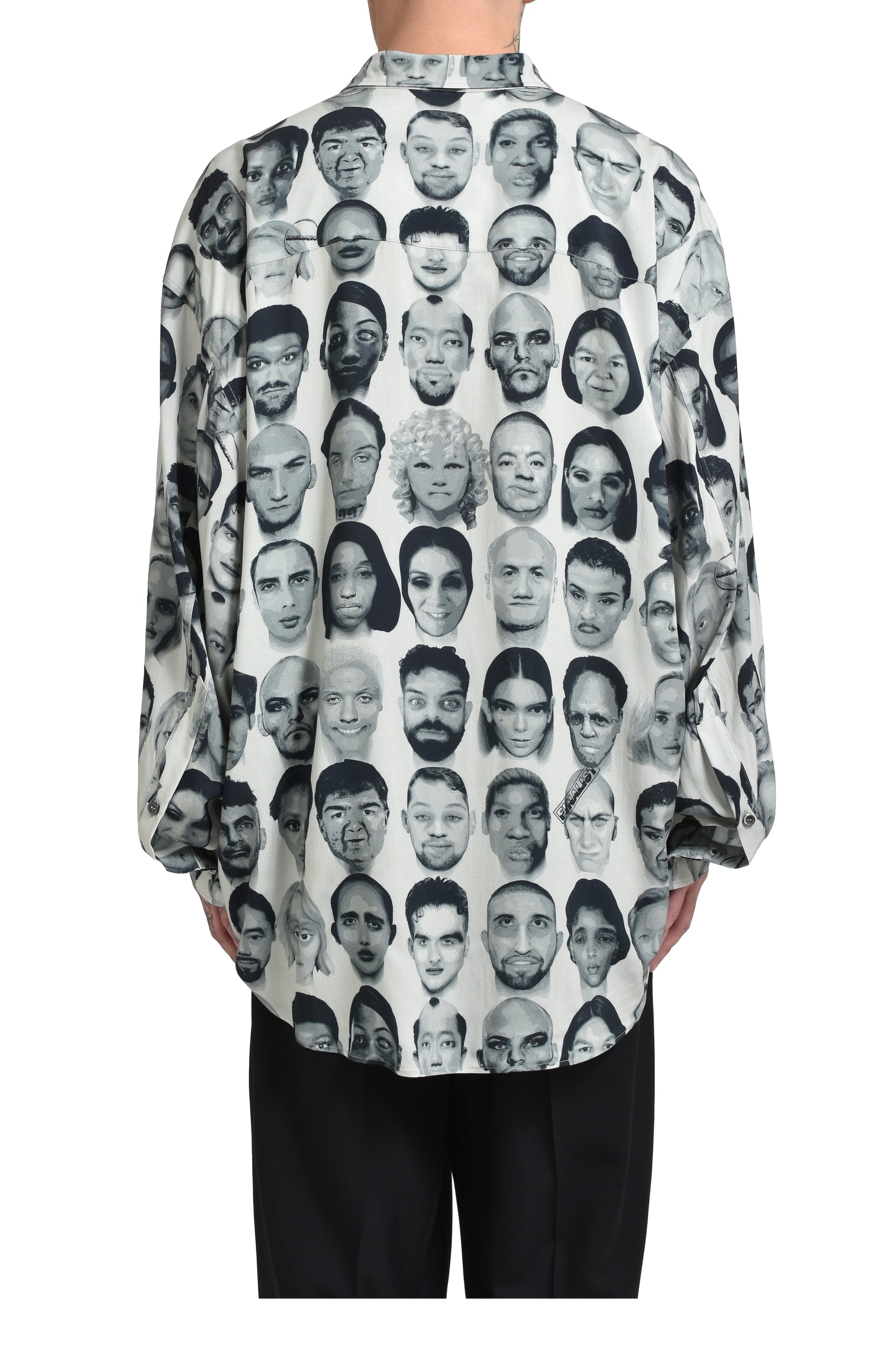 Magliano FINALISTS TWISTED SHIRT / BLK AND WHT MIX