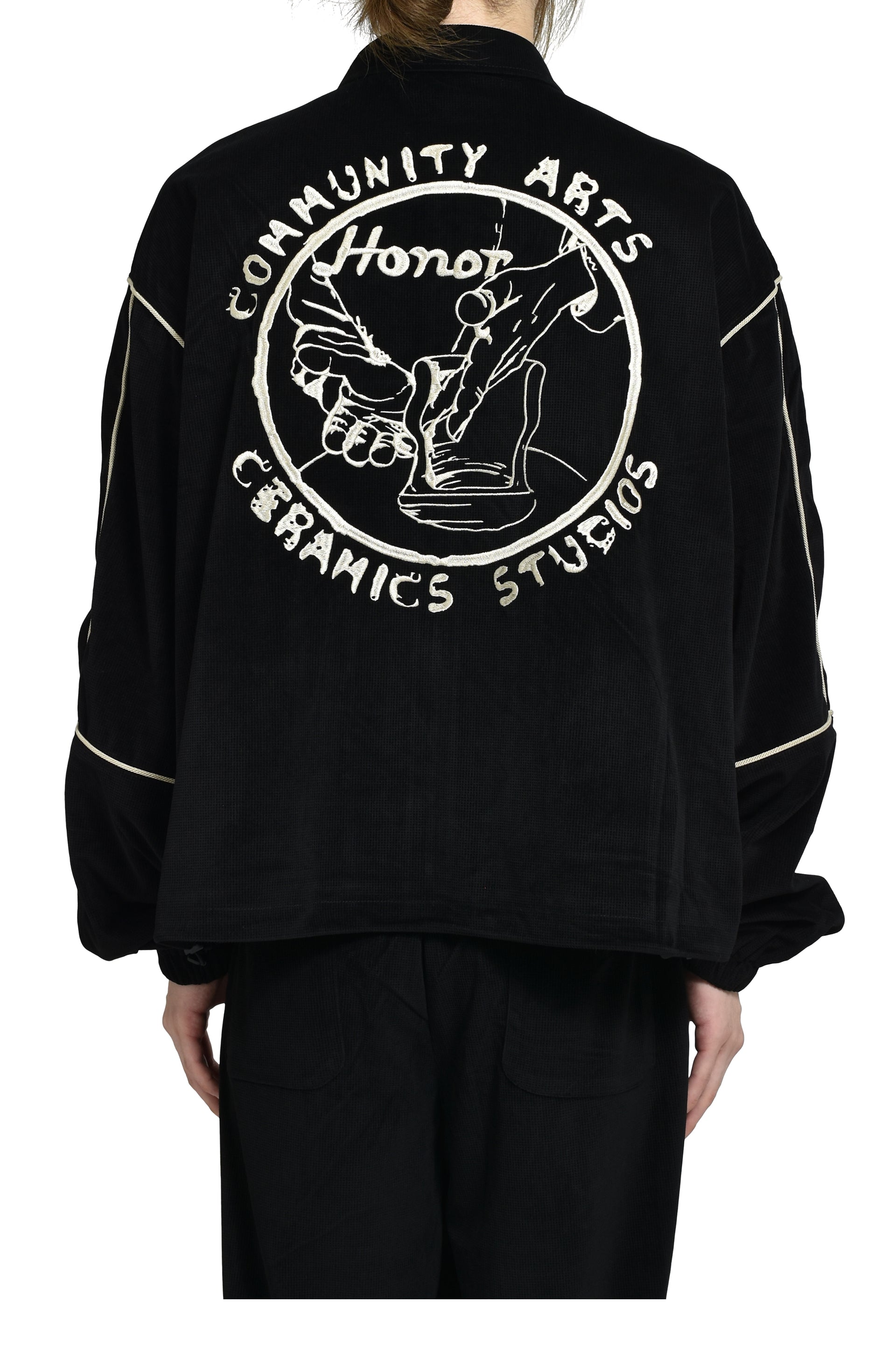 PIPING TRACK JACKET / BLK