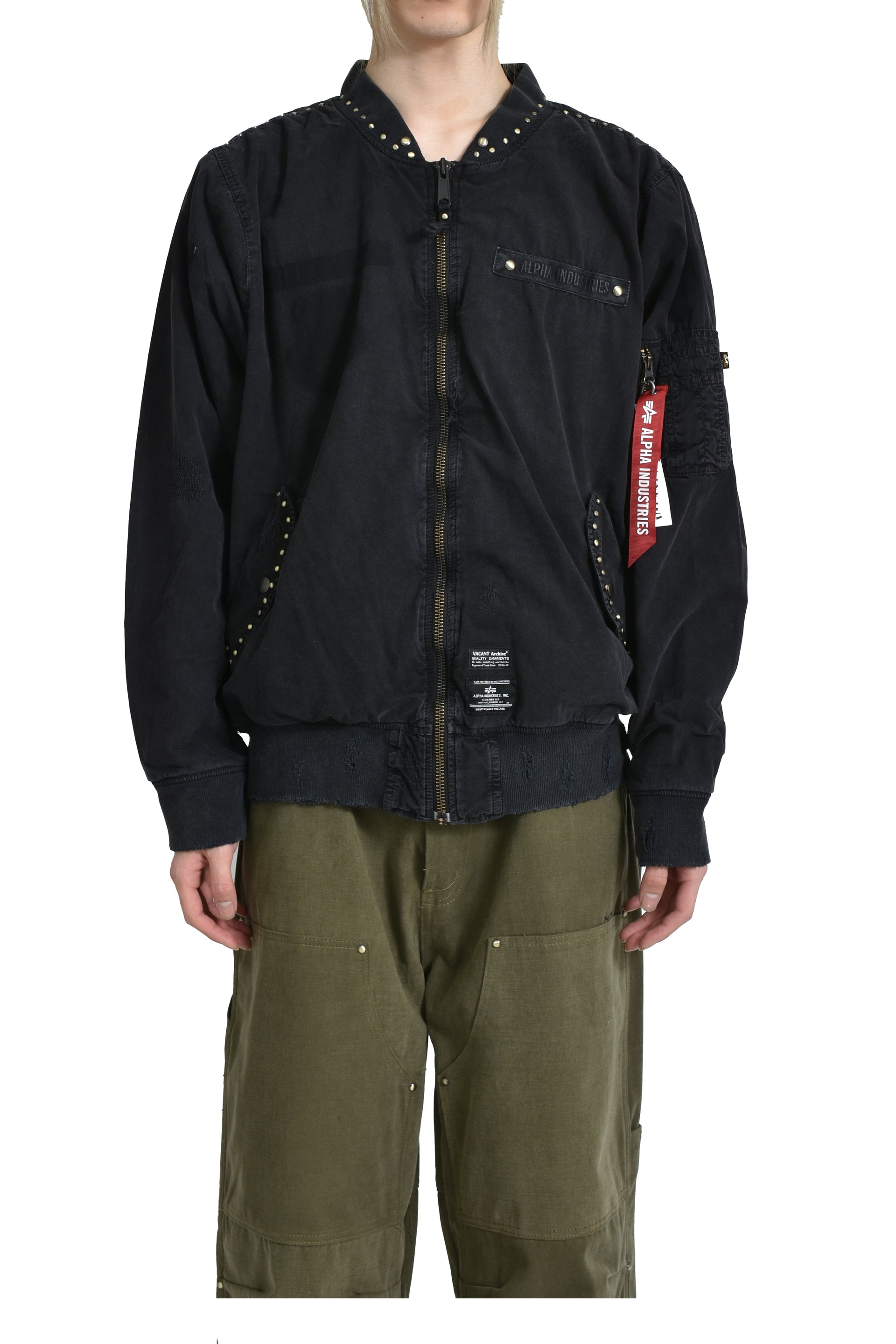 VACANT Archive × ALPHA INDUSTRIES FLOYD REPAIR FLIGHT JACKET / BLK