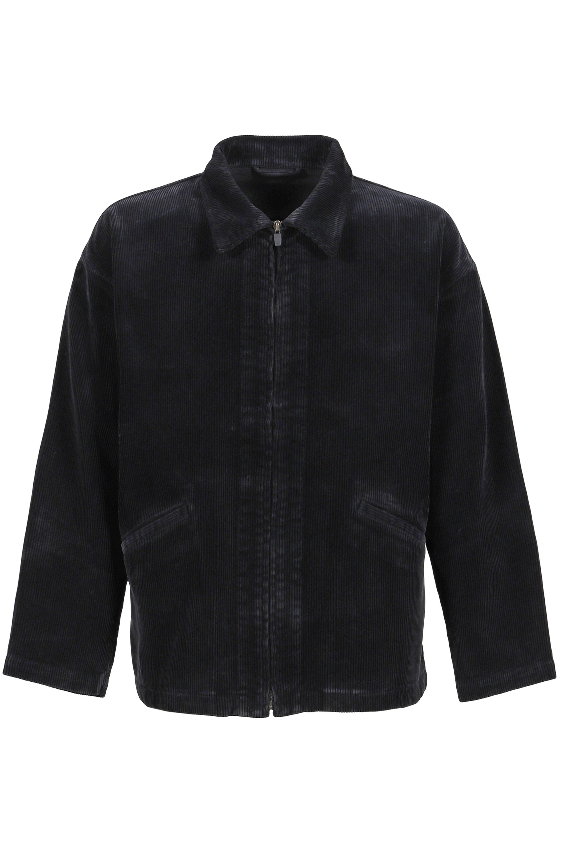 CORDUROY ZIP JACKET / BLK