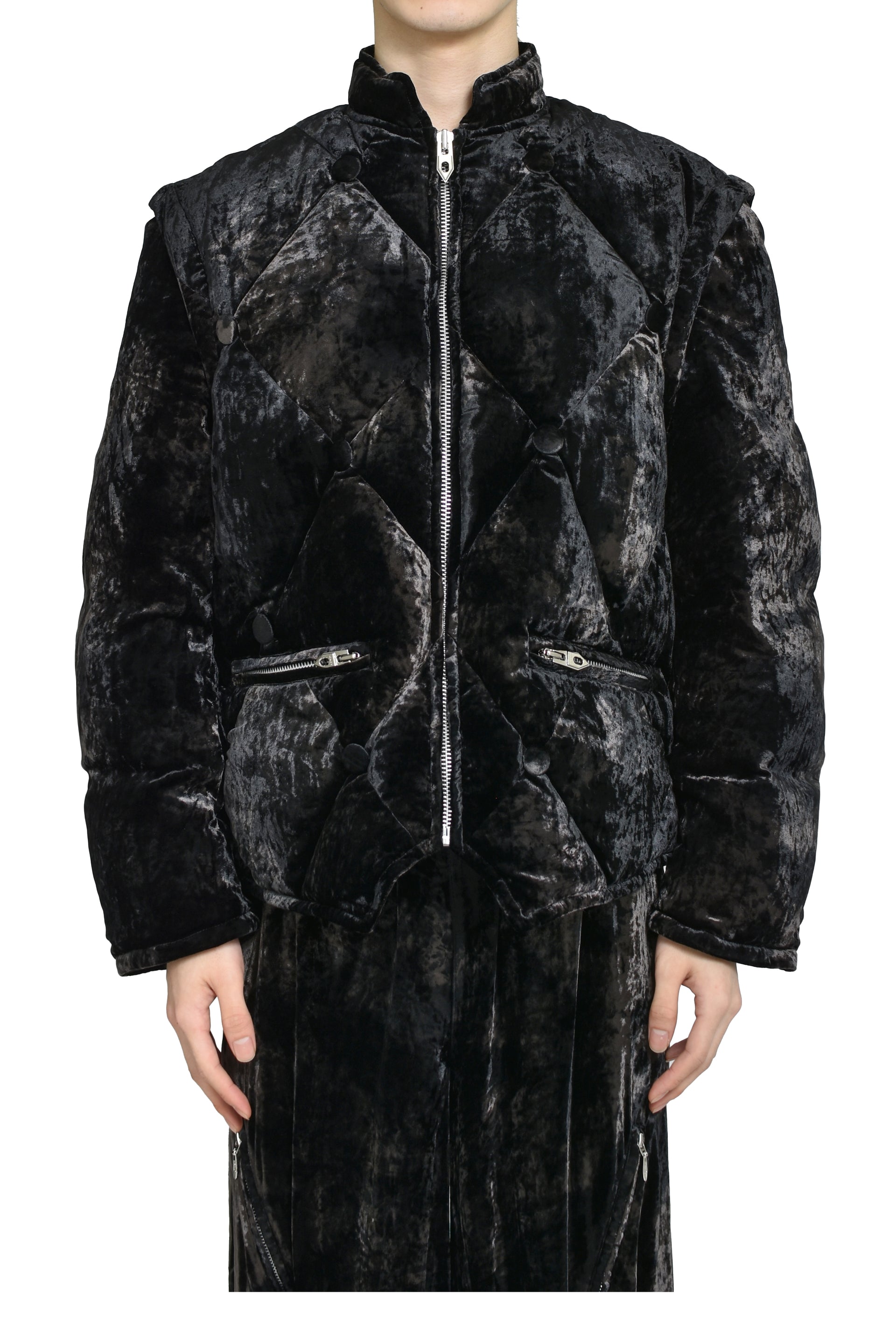 VICTORIAN SOFA DOWN JACKET / BLK