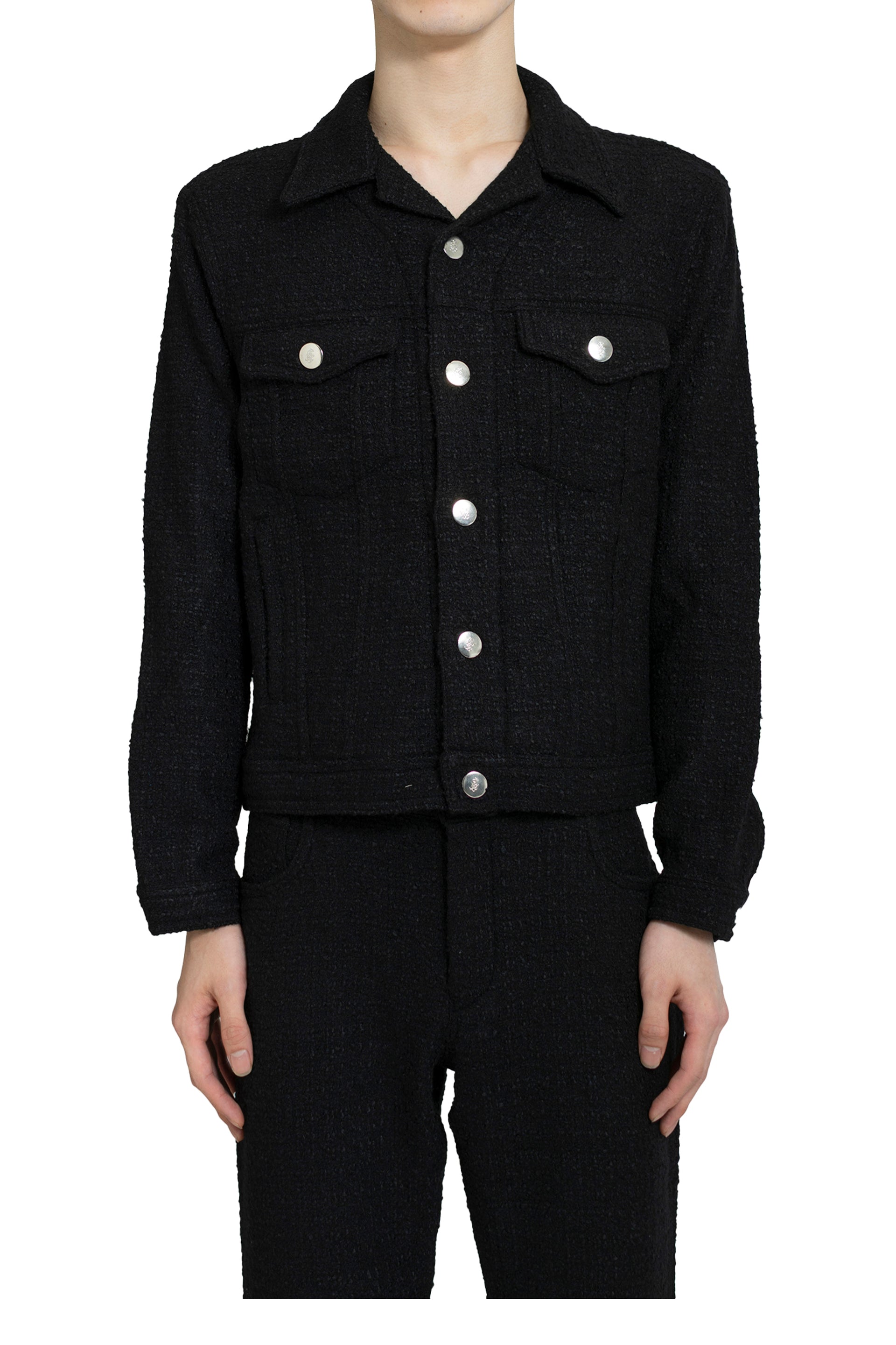 SPREAD COLLAR JACKET / BLK