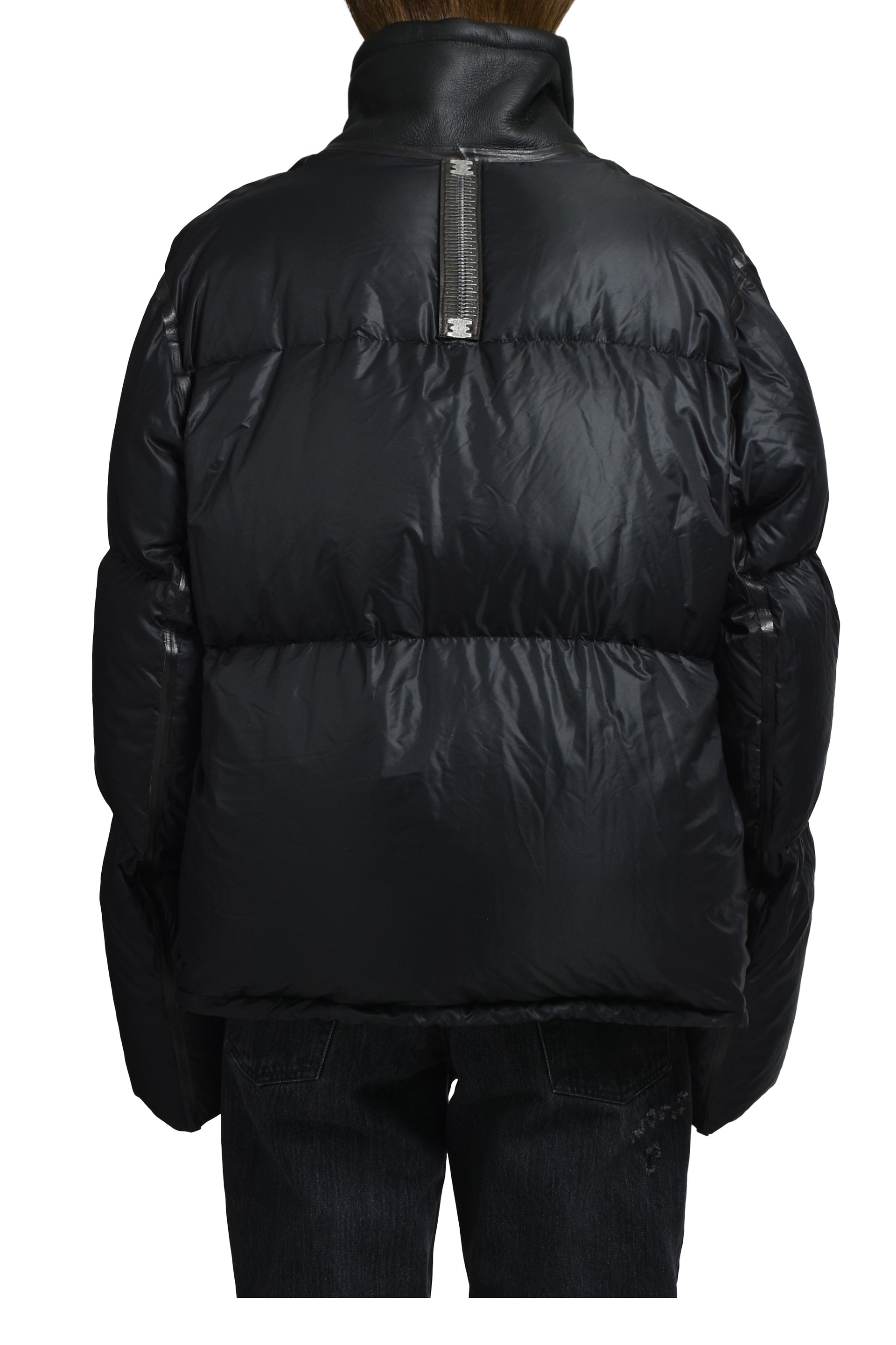 "REACTIVE"DOWN HIGH NECK BOMBERS / NOIR