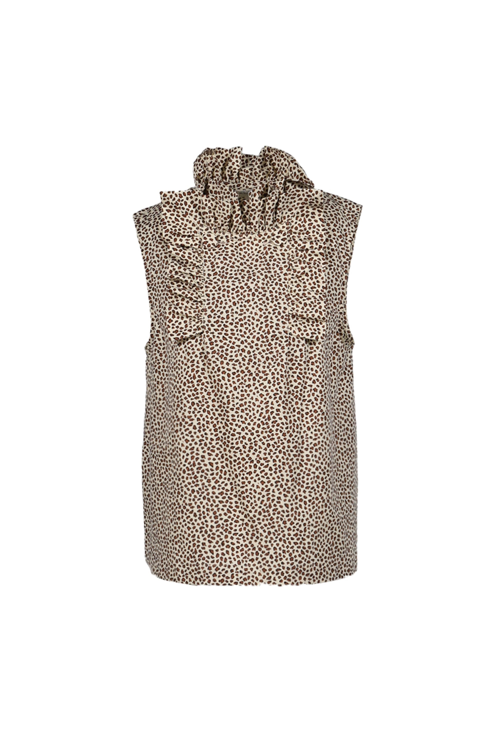 RhodolirioN RIBBON TIE BLOUSE - SOLID&LEOPARD / LEOPAED