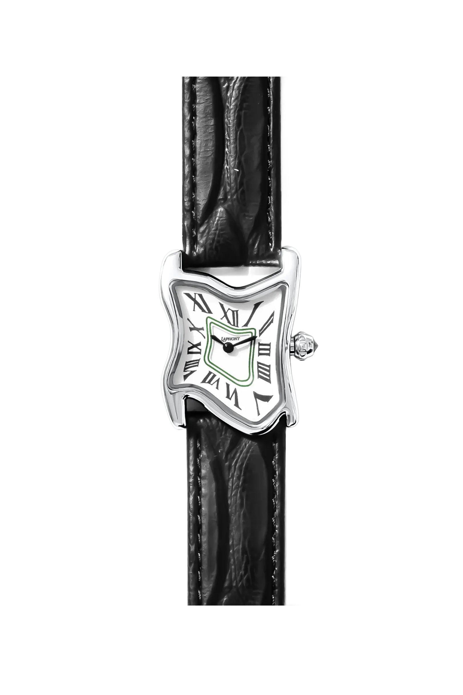 SQUARE MELTING WATCH SMALL / SIL WHT BLK