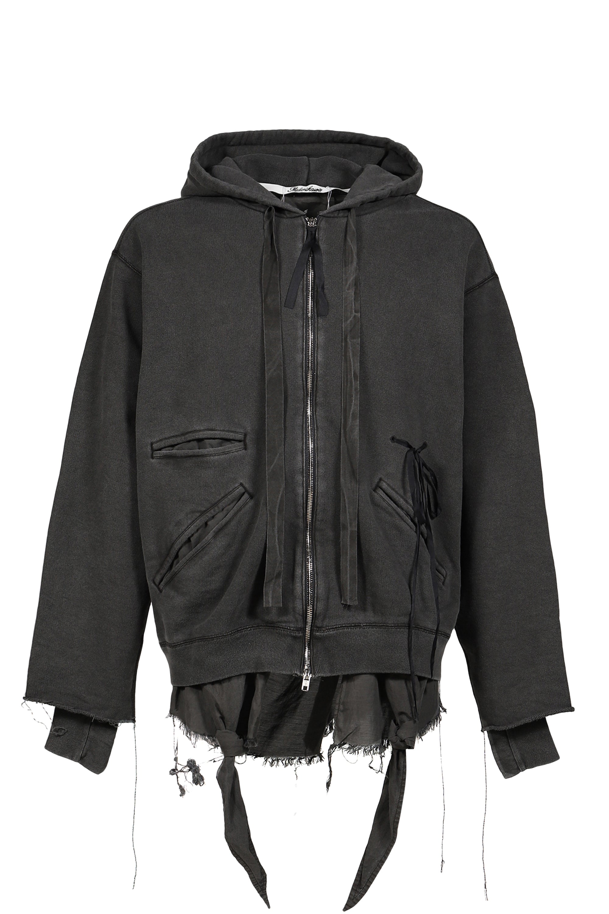Midorikawa SS26 ZIP UP HOODIE / BLK - NUBIAN