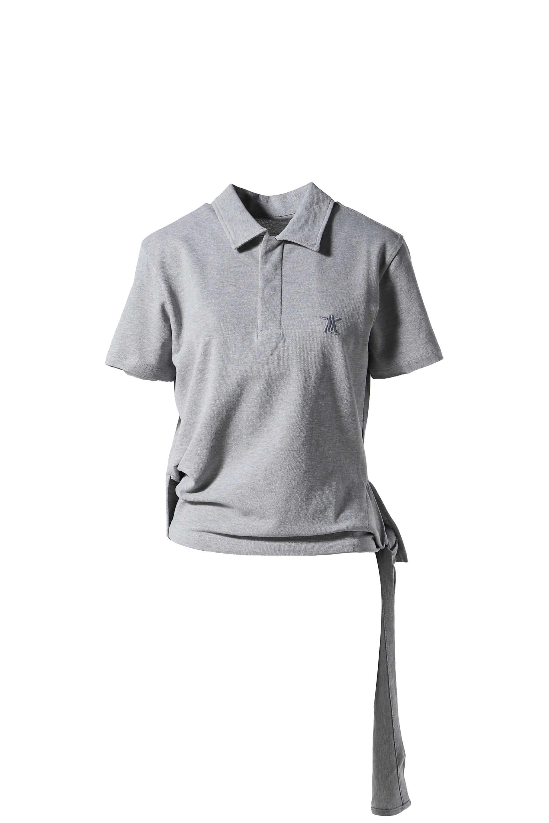 Open YY TRIM POLO T-SHIRT / GRY
