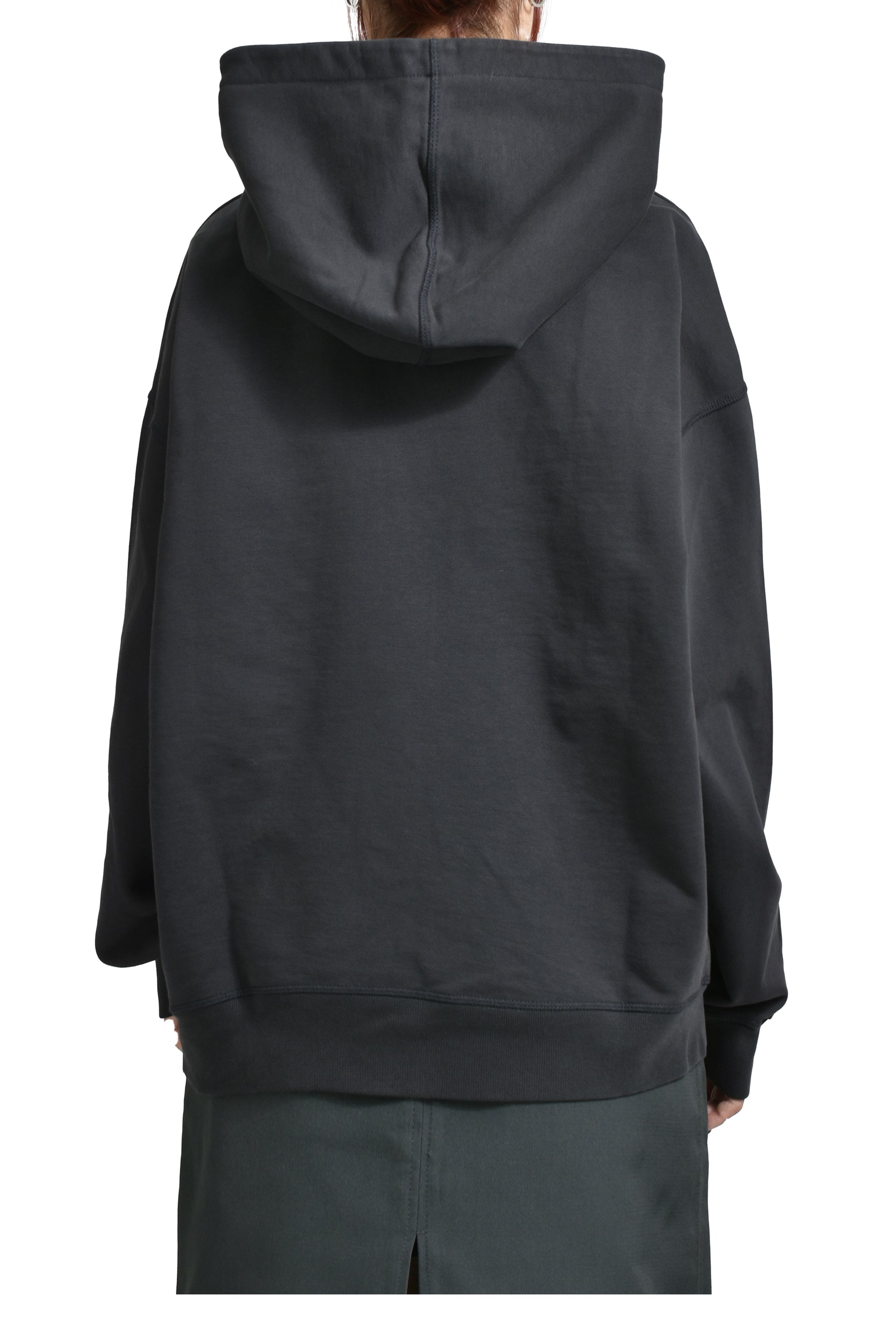 ISOLI OVERSIZE ANIMALS CROP HOODIE / PHANTOM