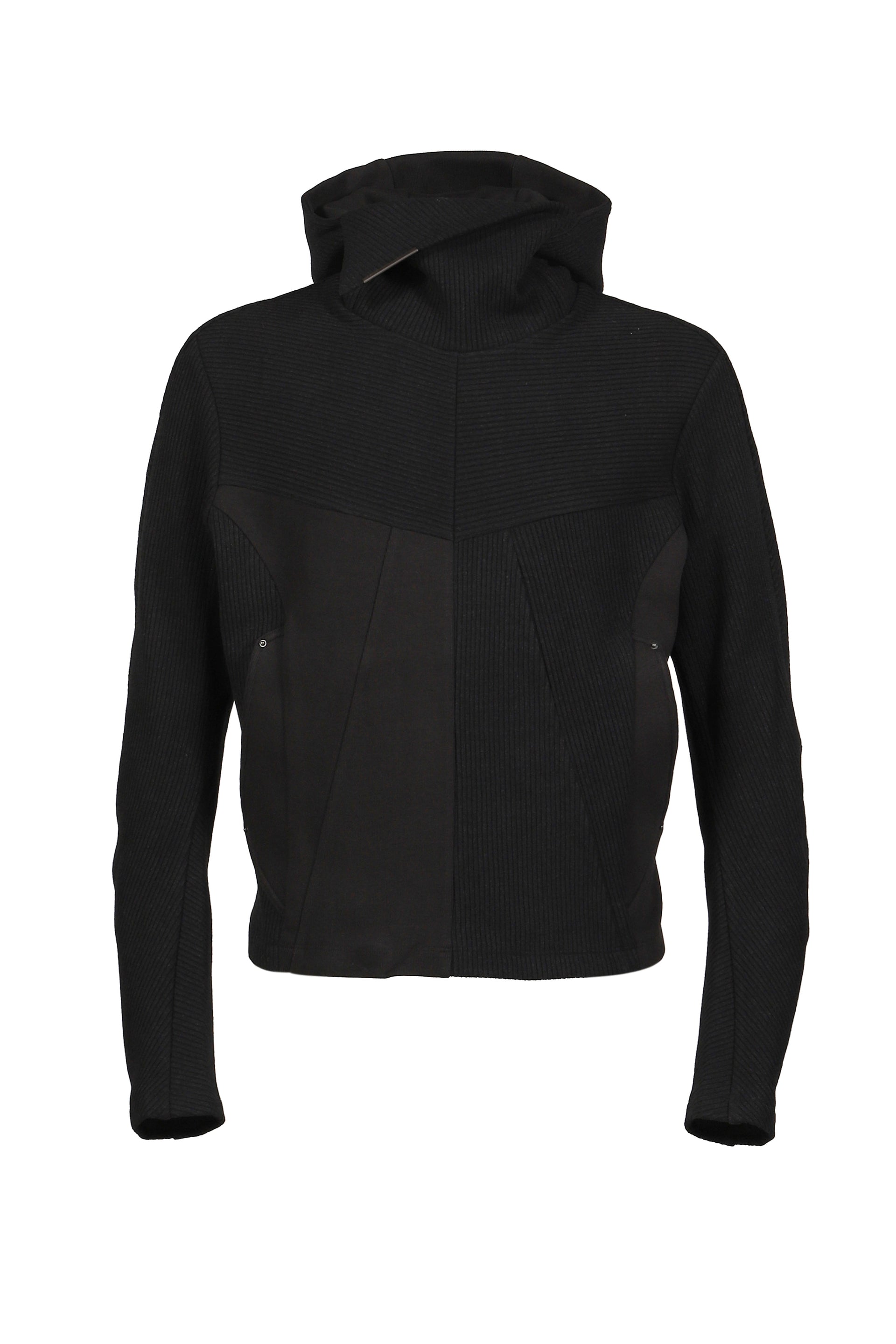 KNIT BALACLAVA RIDER SWEATER / BLK