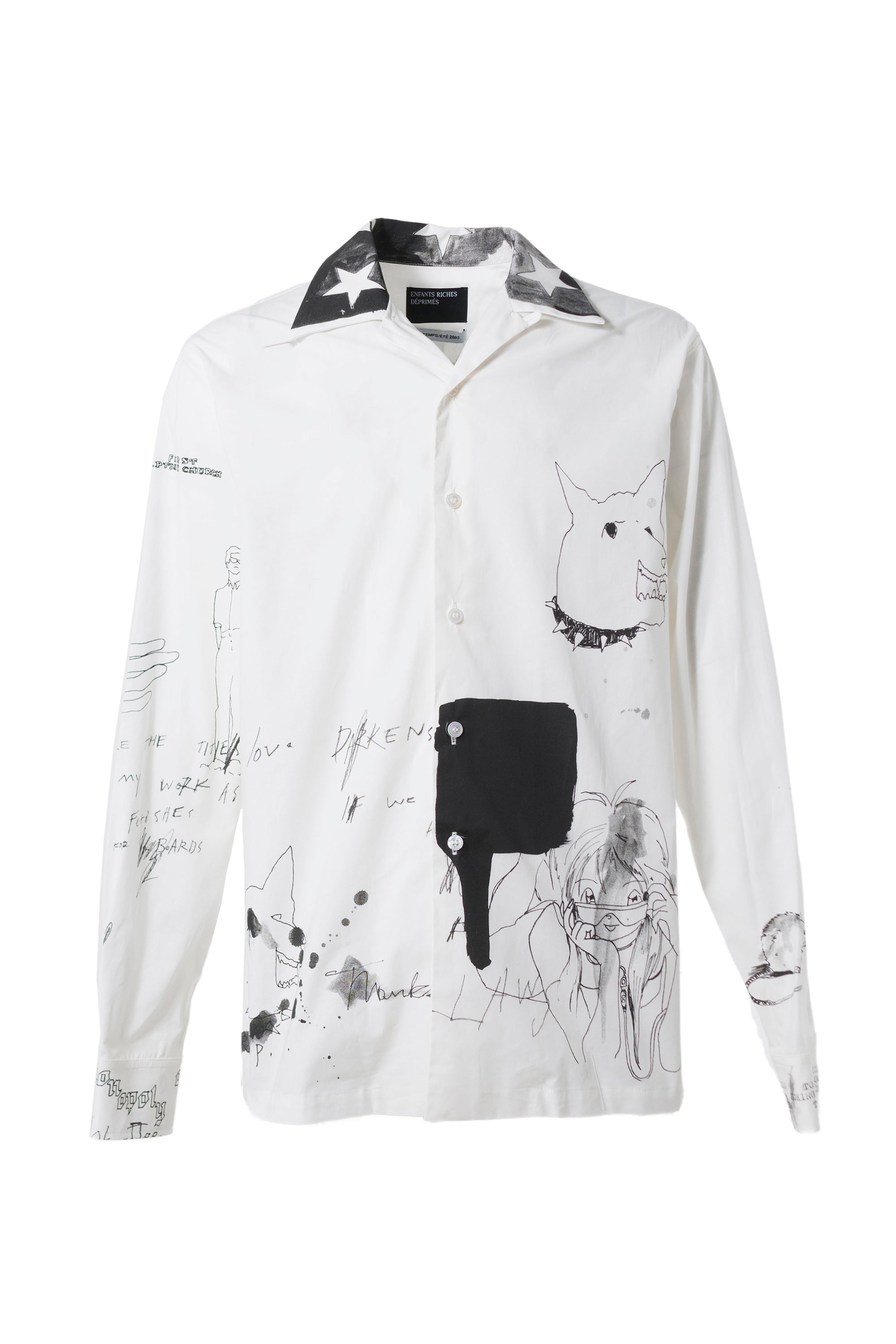 ENFANTS RICHES DÉPRIMÉS SS23 UNTITLED 77 LAKE GENEVA SHIRT / WHT