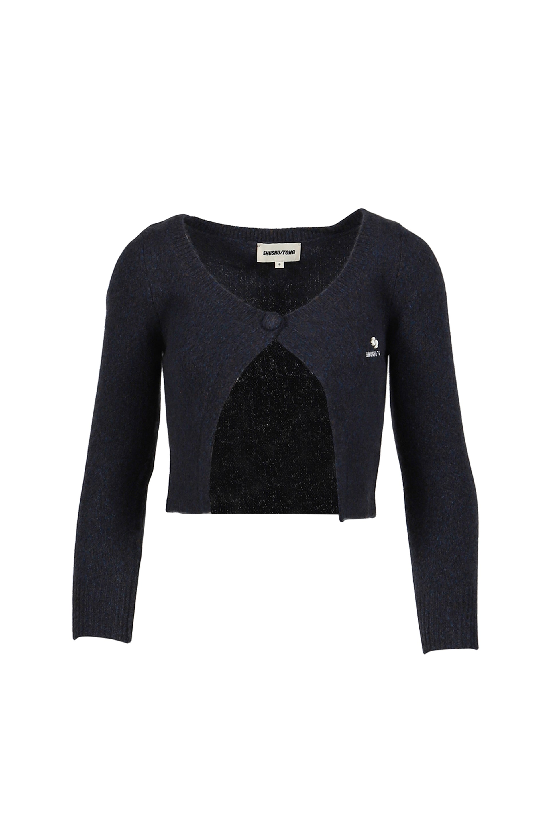 SINGLE-BUTTON CARDIGAN / NVY