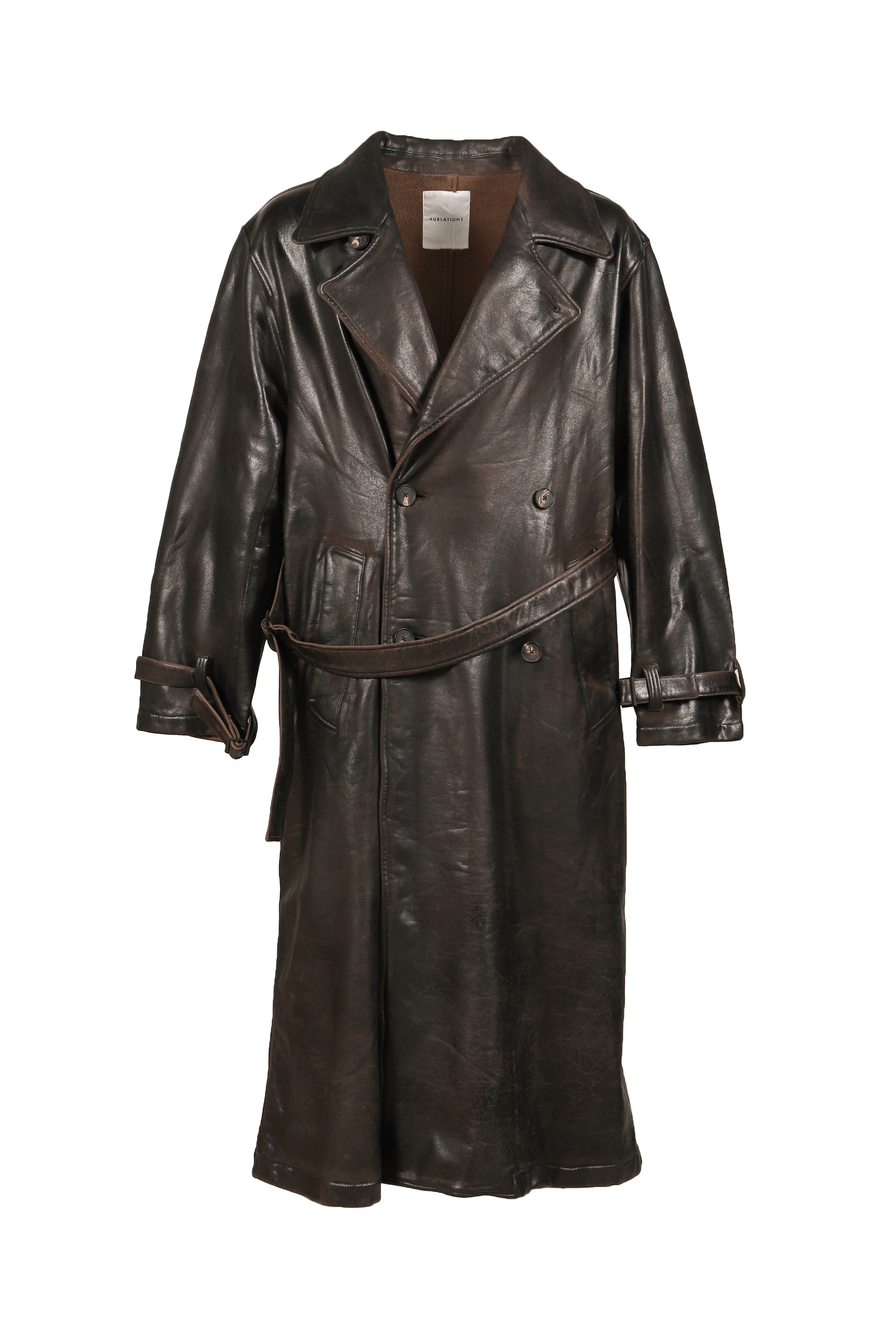 CRACKING COATED ULSTER COAT .14 / BRW