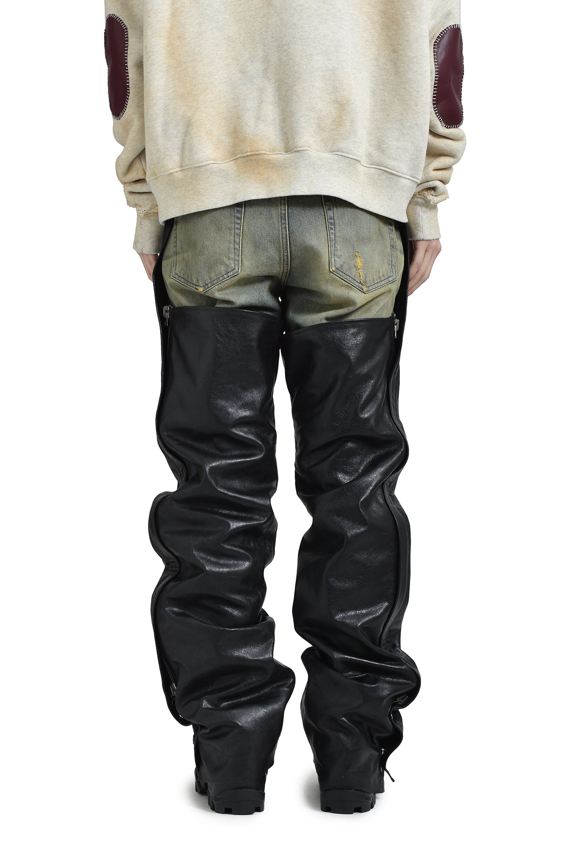 Marking Distance TOMMY PANTS / SANDWASH DENIM LEATHER