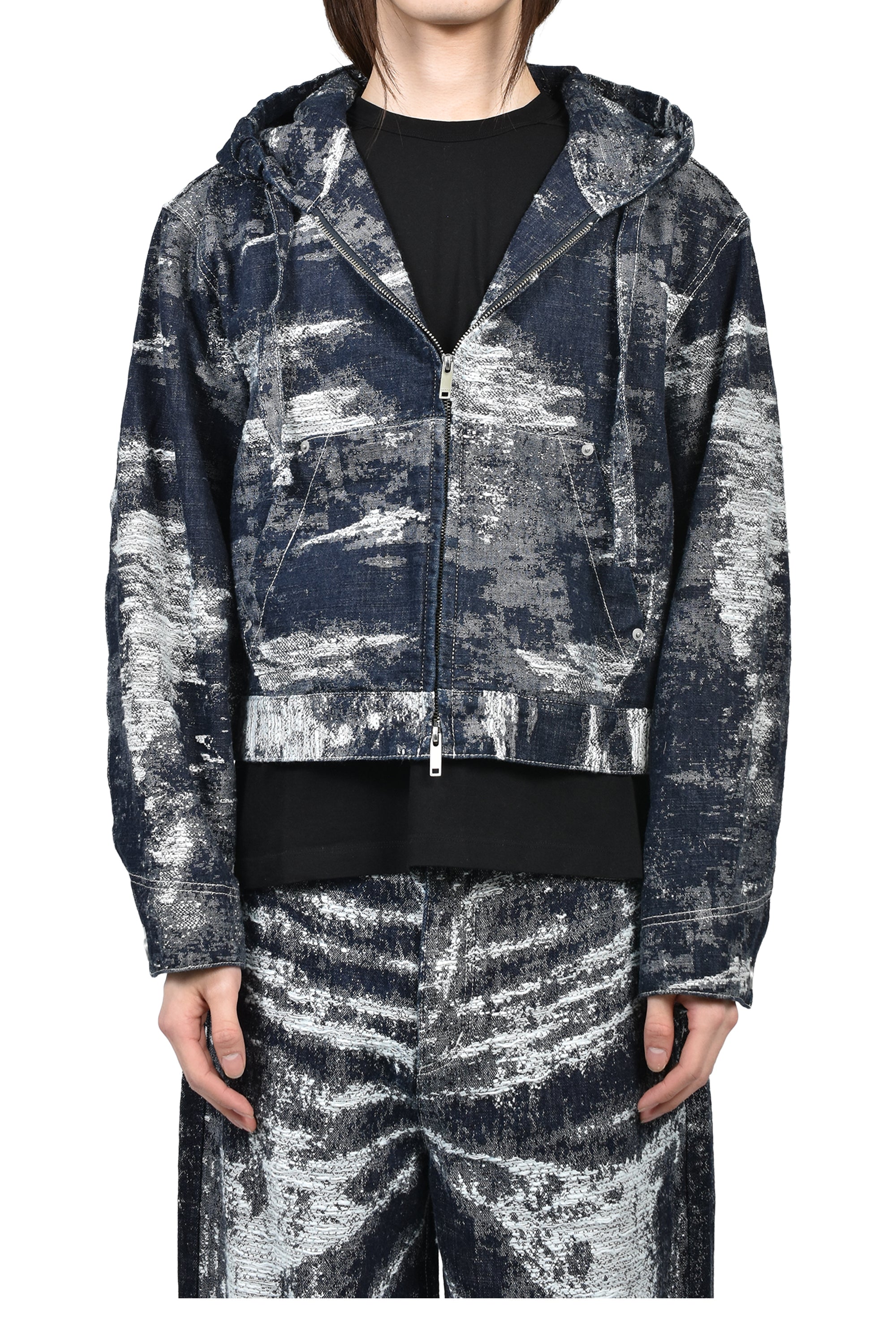 TAAKK ターク SS26 DENIM HOODIE / ONE WASH - NUBIAN ヌビアン