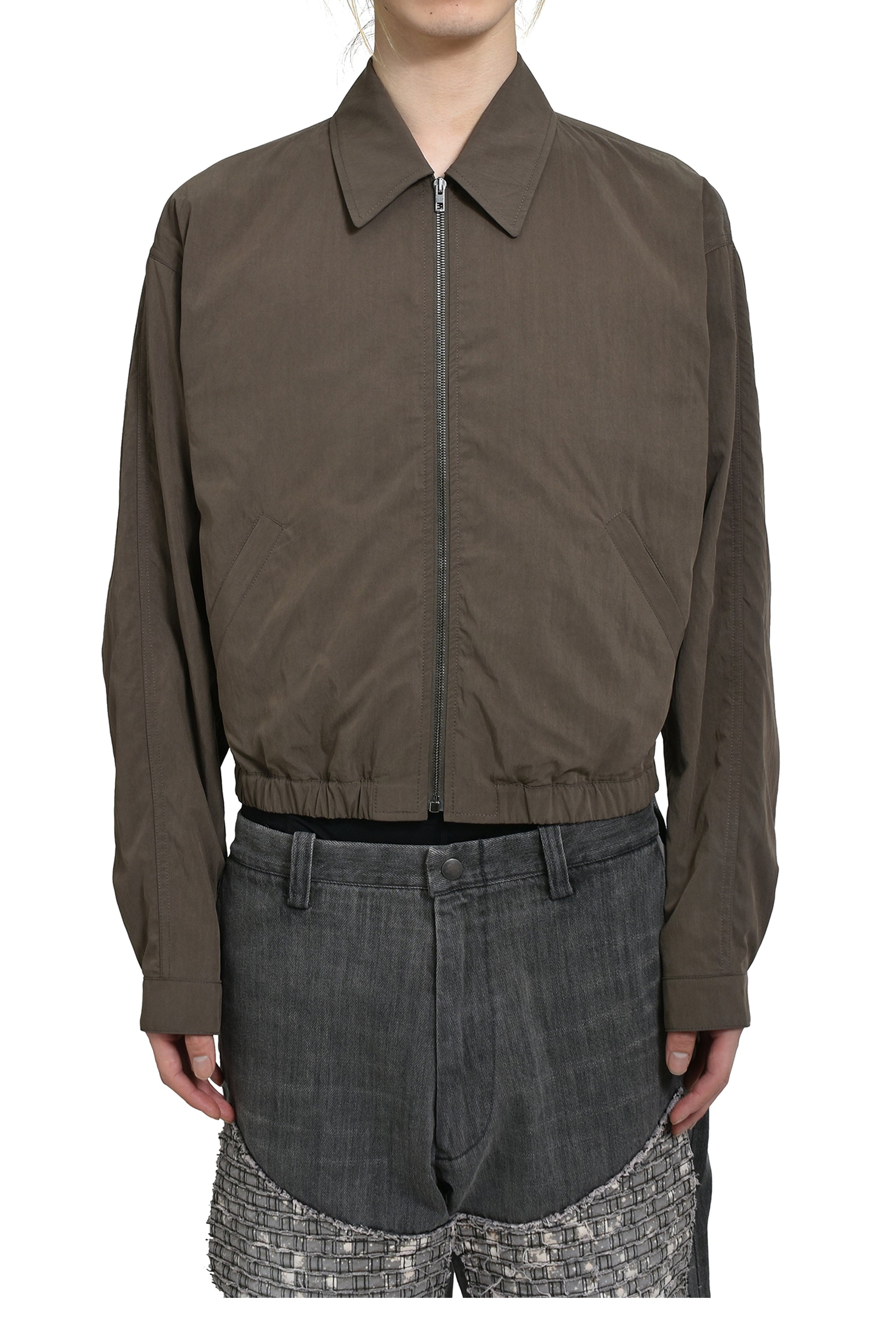 LEMAIRE ZIPPED BLOUSON / CREAMY WHT