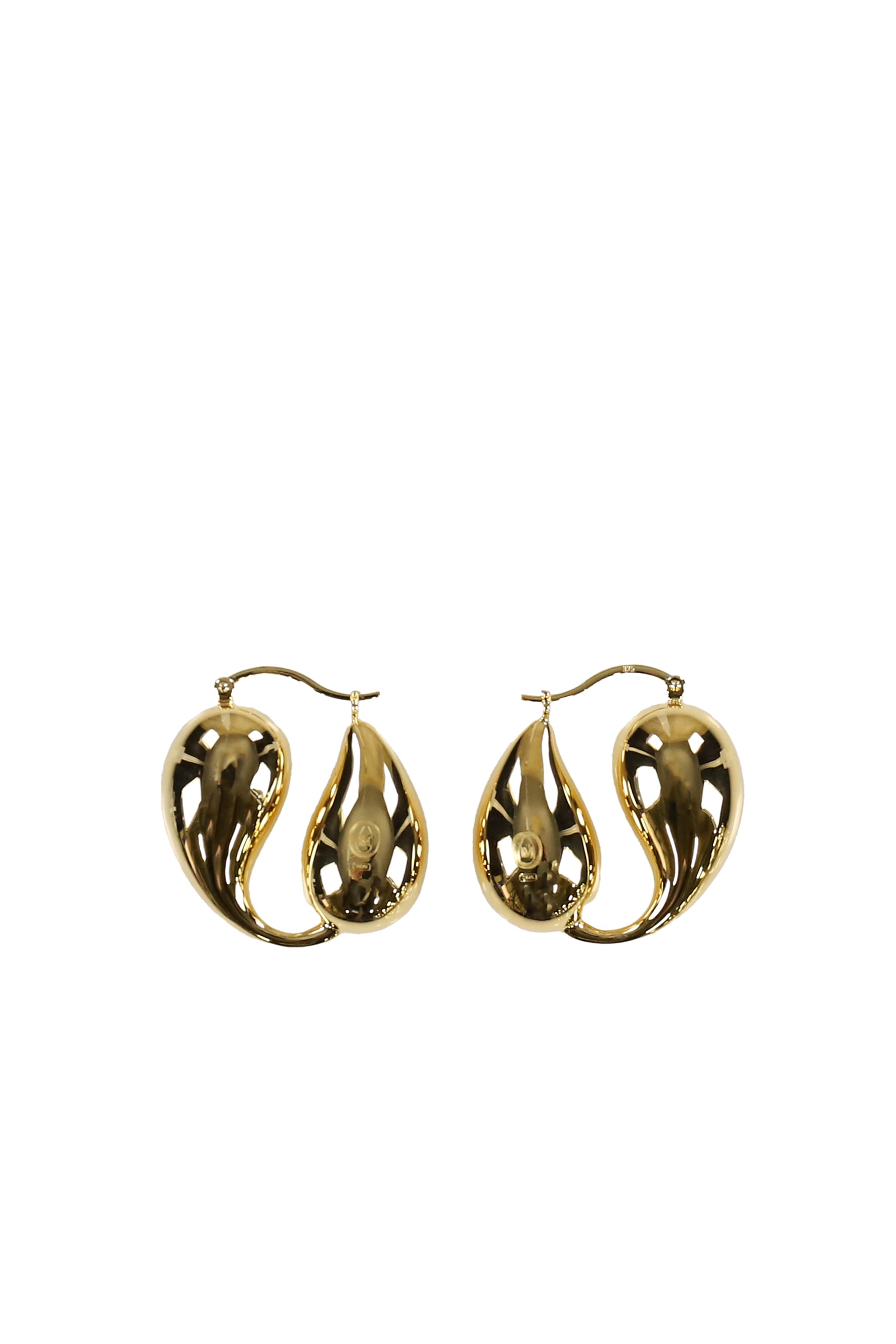 Le Mandorle QUOTE HOOP EARRING / GOLD