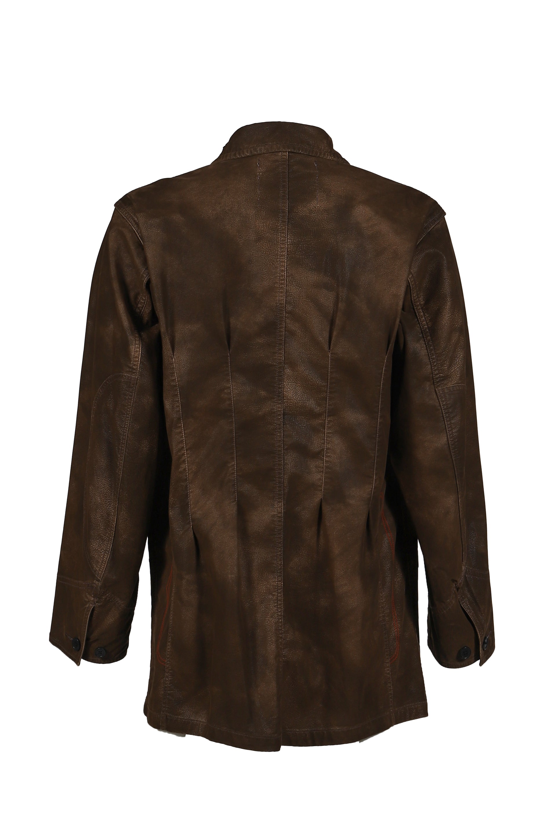 ARTIFICIAL LEATHER HUNTING JACKET / BRW