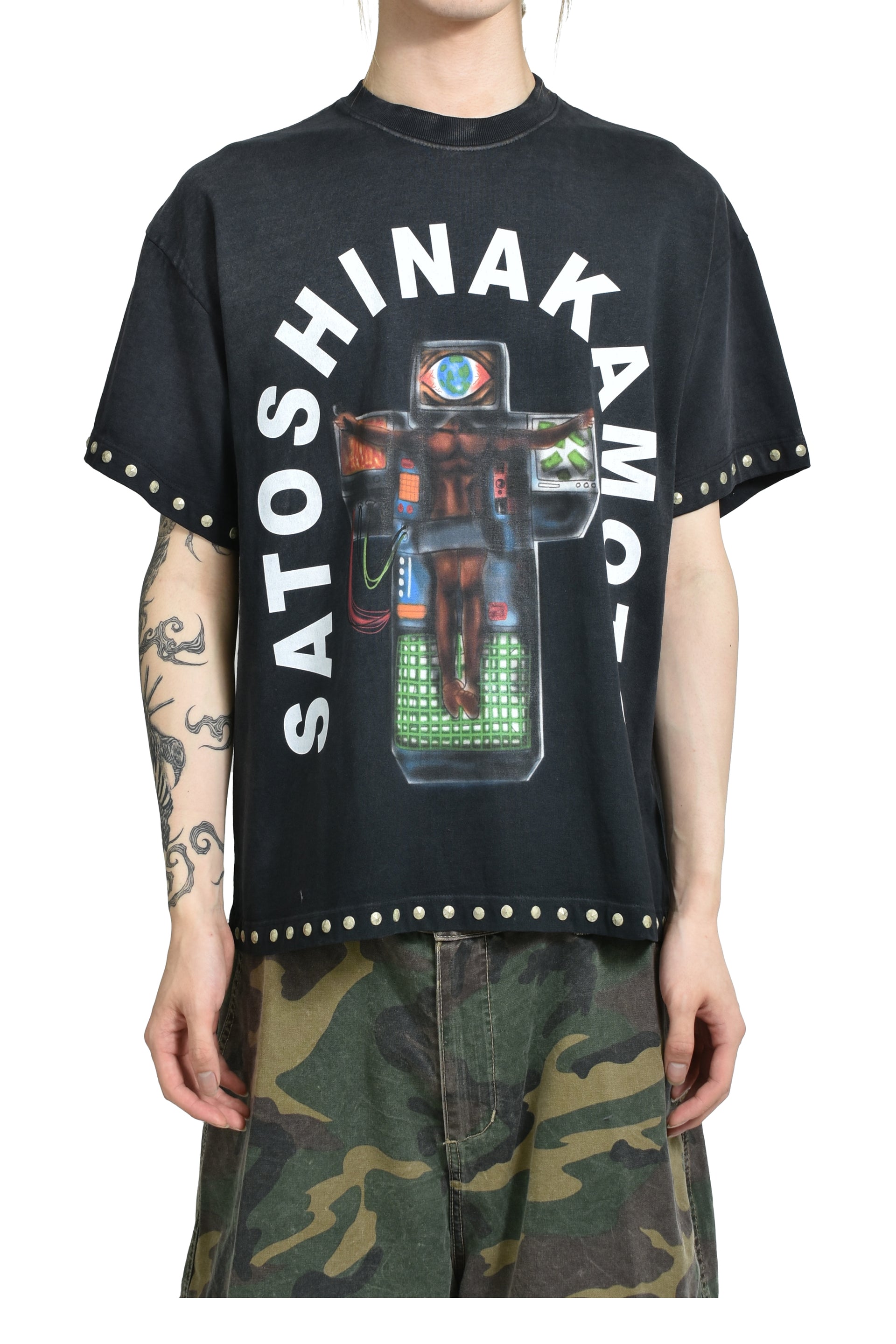 WELCOME TO THE MACHINE TEE / WASHED BLK