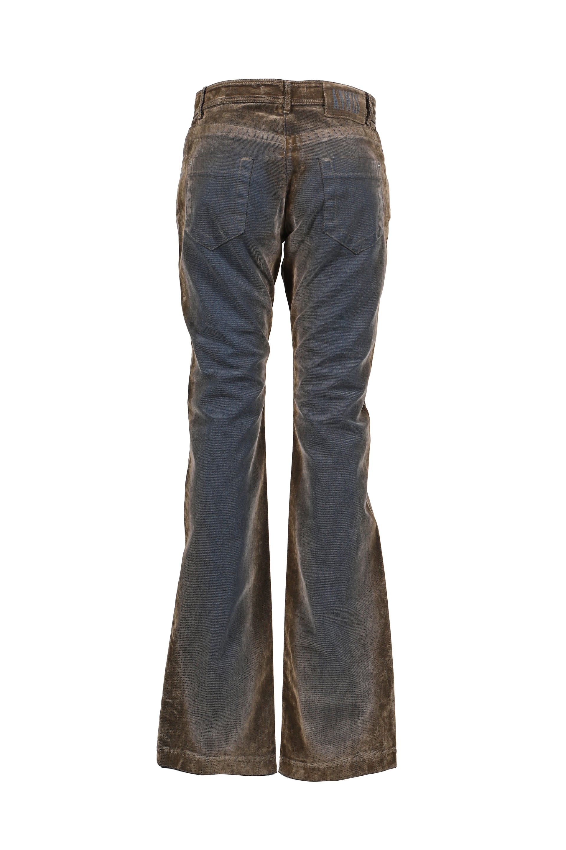 FLOCK DENIM TROUSERS / STONE